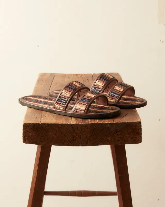 Duotone Summer Slides - Brown/Blue sold by BODE