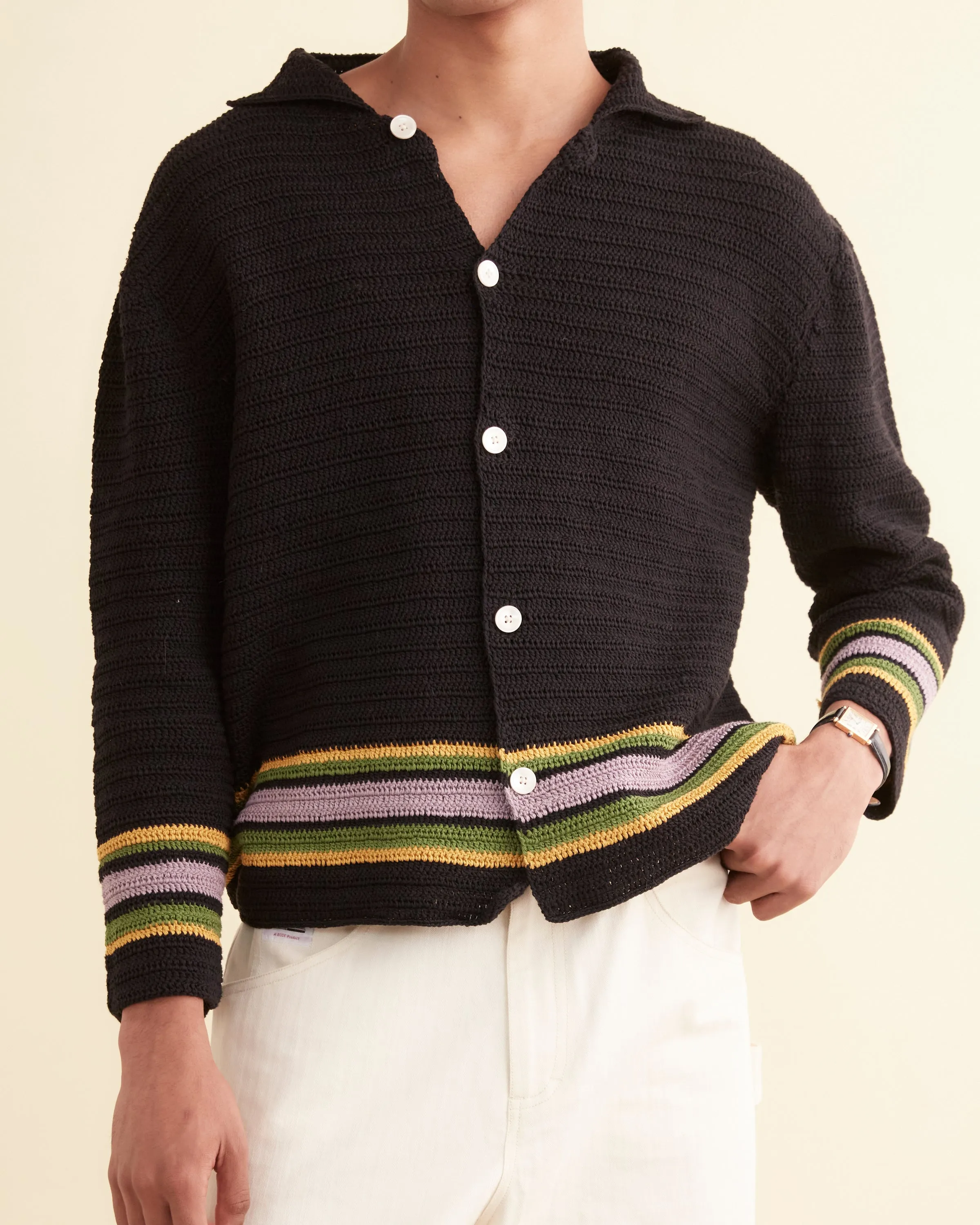 Harbor Stripe Overshirt sold by BODE product image thumbnail 2