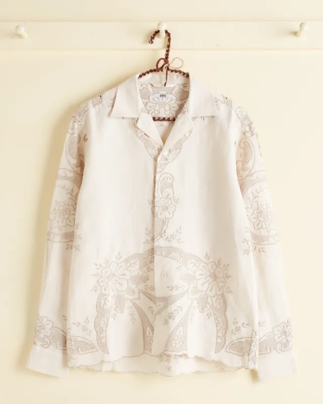 Basket Floral Long Sleeve Shirt - XS/S sold by BODE