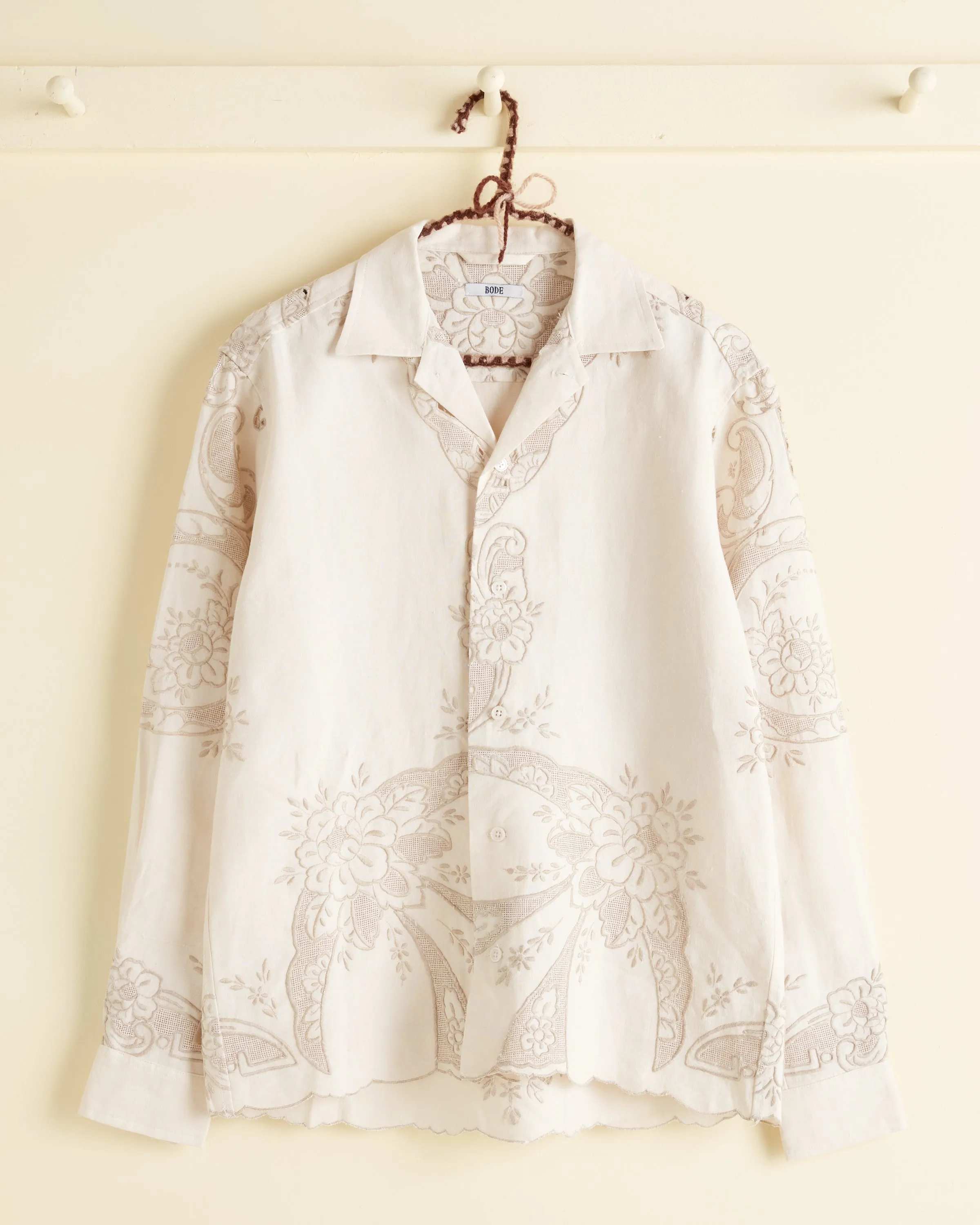 Basket Floral Long Sleeve Shirt - XS/S sold by BODE