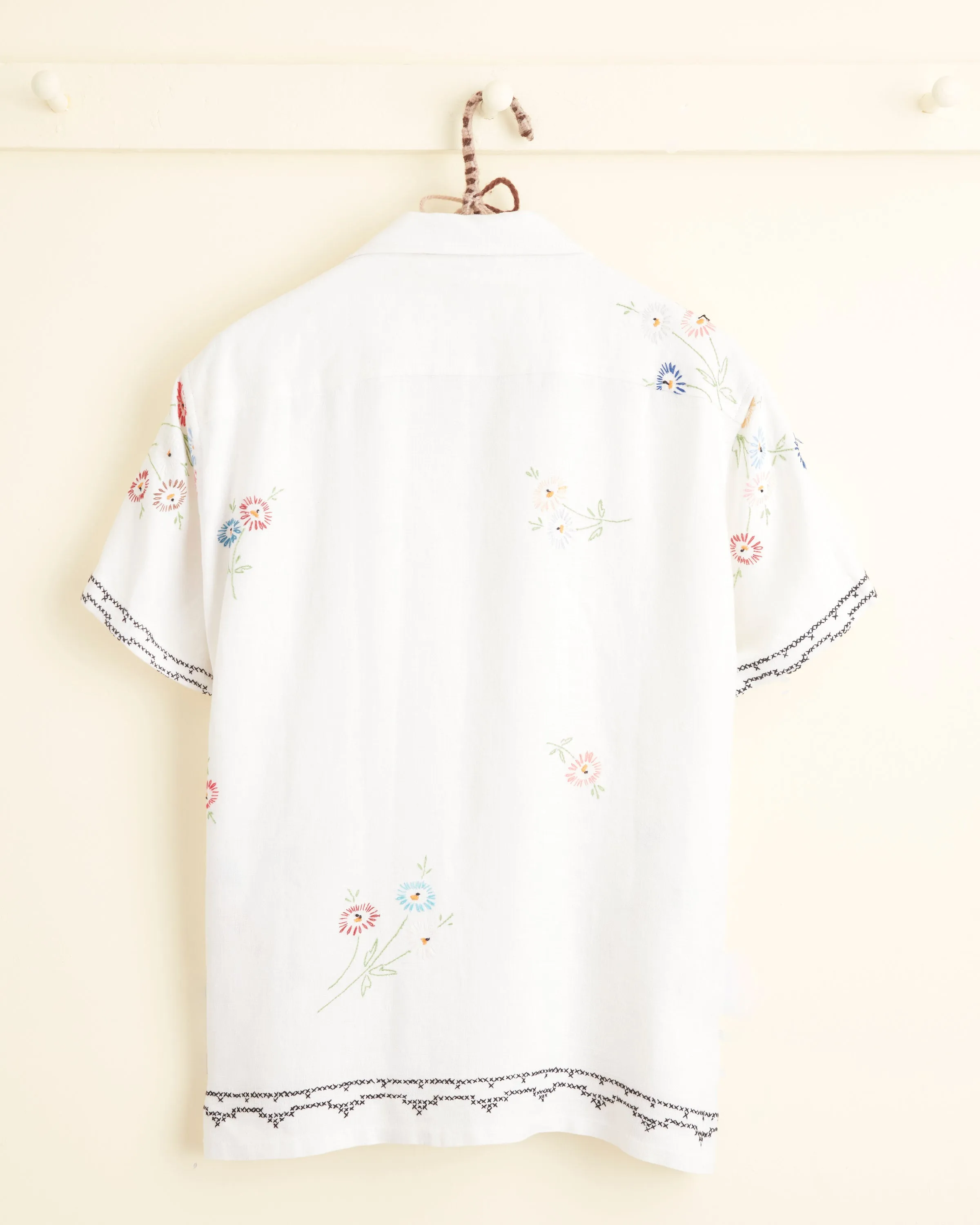 Dandelion Cross-Stitch Short Sleeve Shirt - S sold by BODE product image thumbnail 3