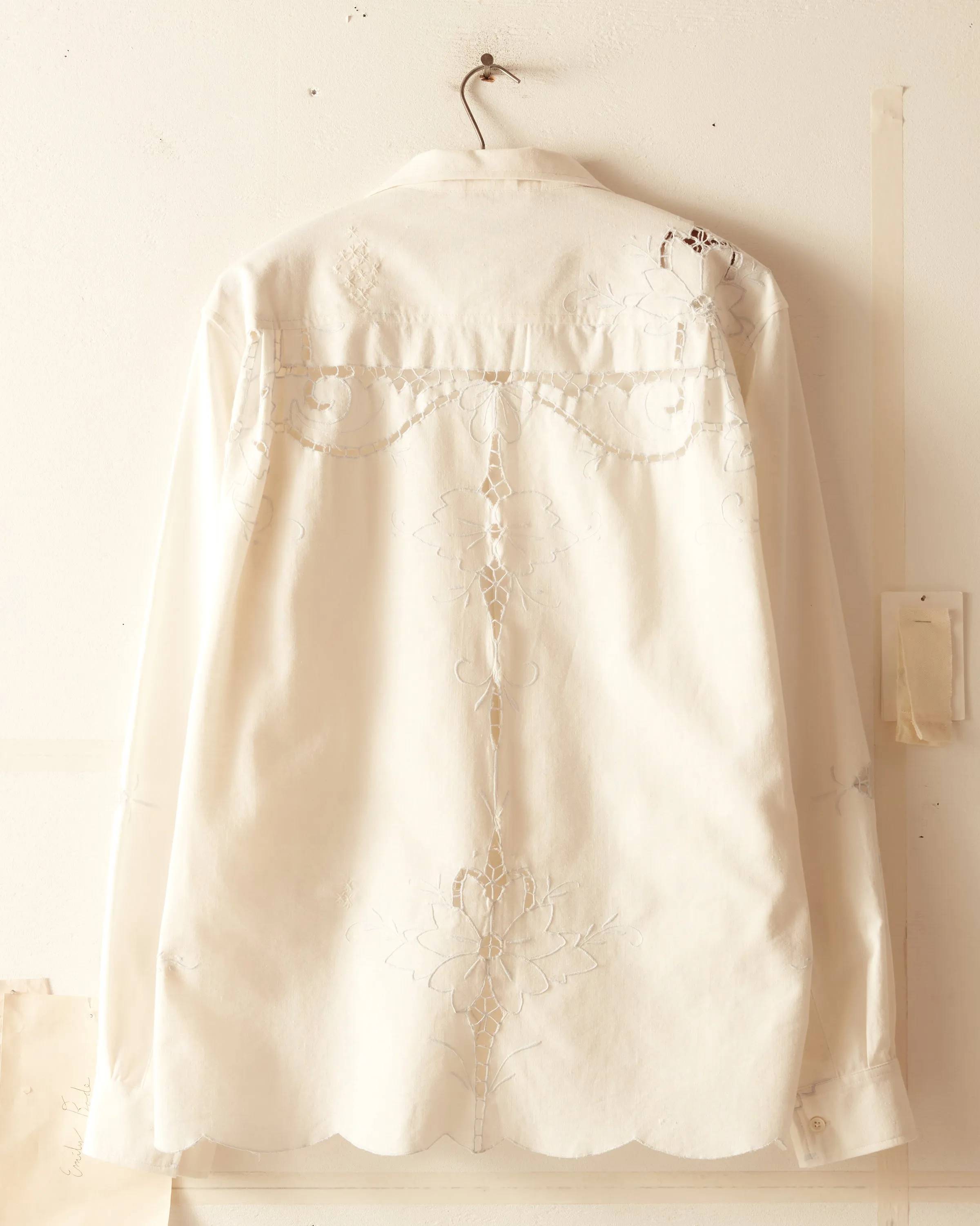 Pale Cutwork Long Sleeve Shirt - M/L sold by BODE product image thumbnail 5