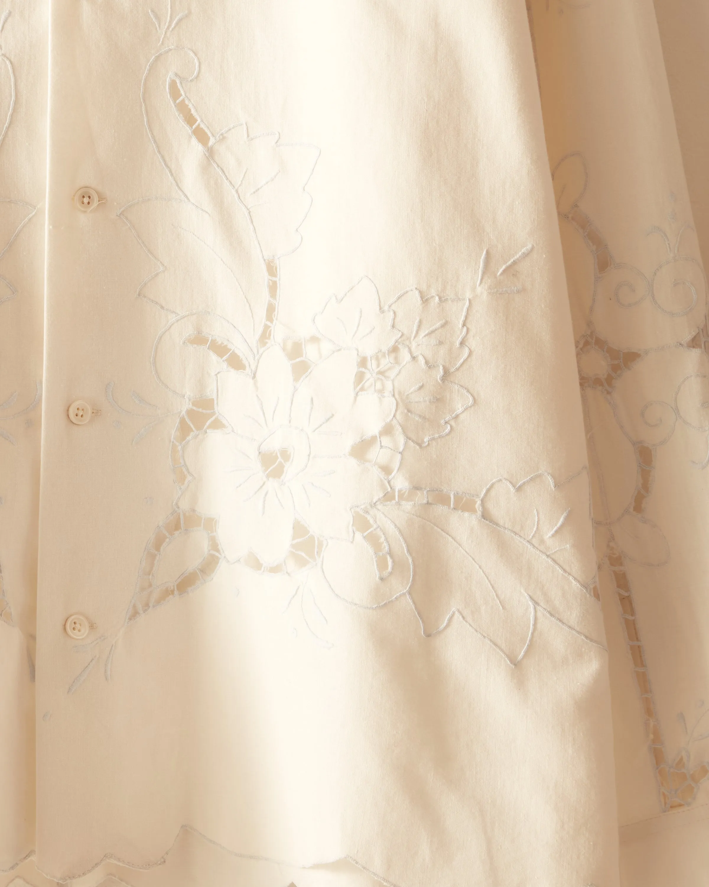 Pale Cutwork Long Sleeve Shirt - M/L sold by BODE product image thumbnail 3