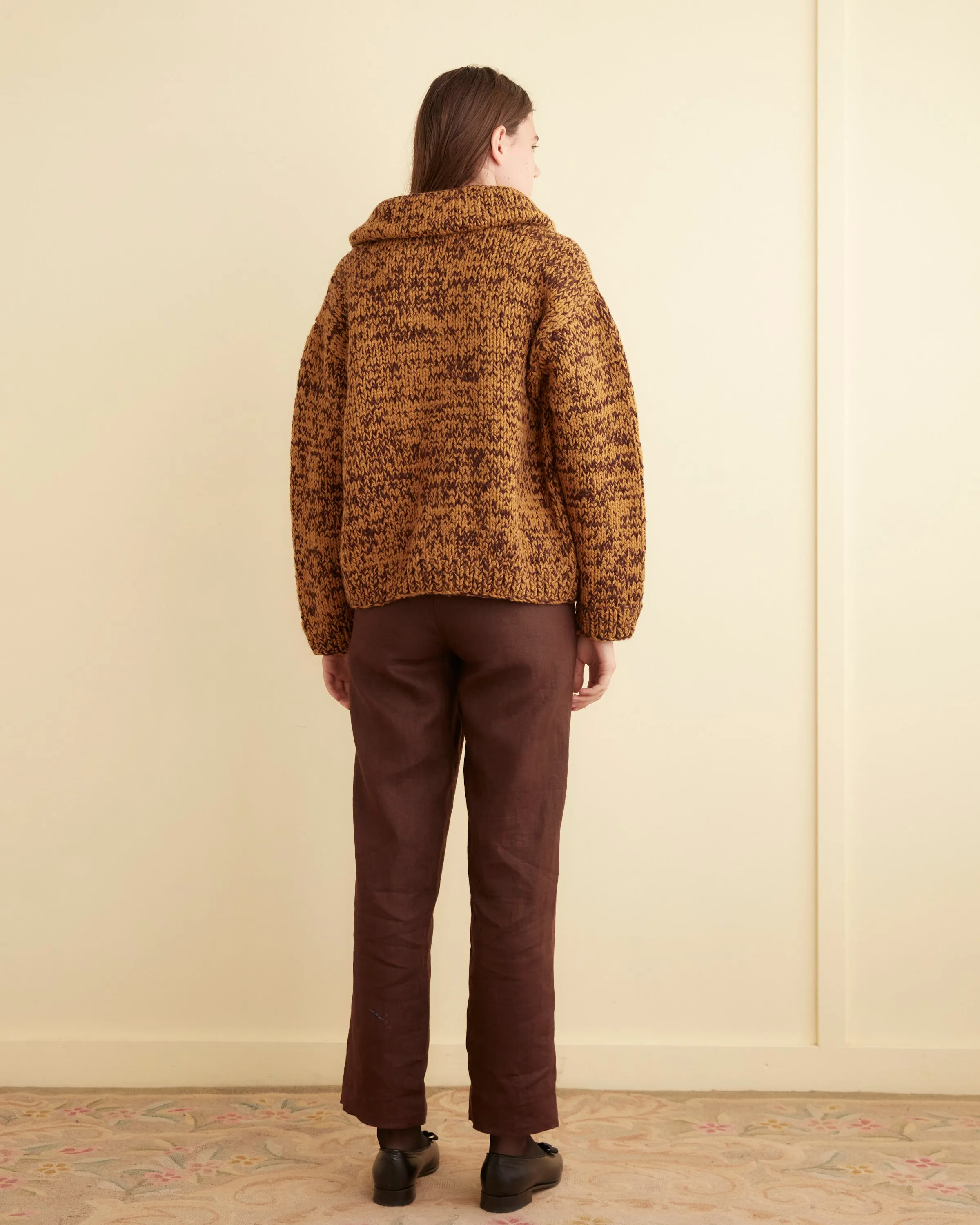 Gluckow Cardigan - Brown/Yellow sold by BODE product image thumbnail 3