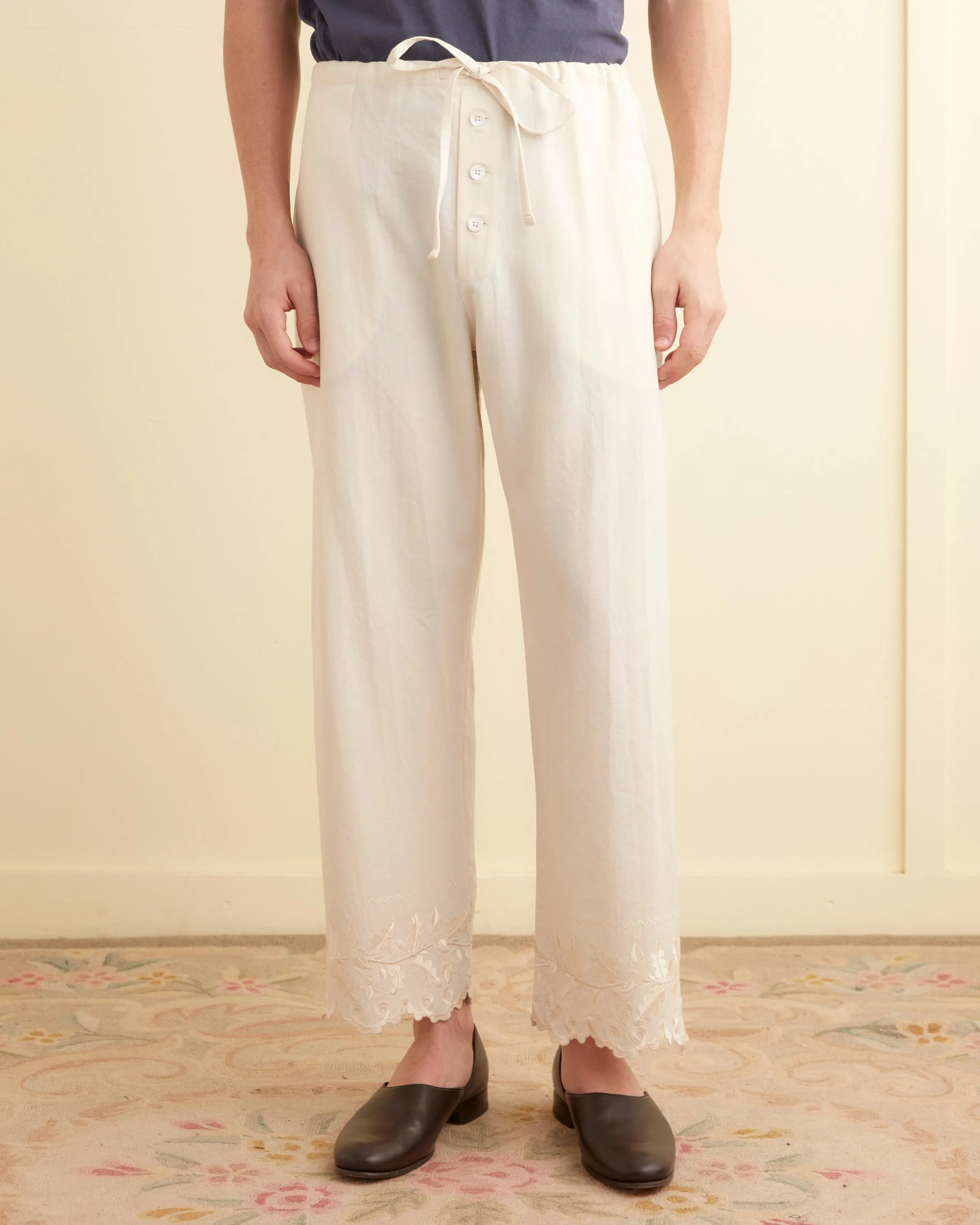Scalloped Acorn Pajama Pants sold by BODE product image thumbnail 3