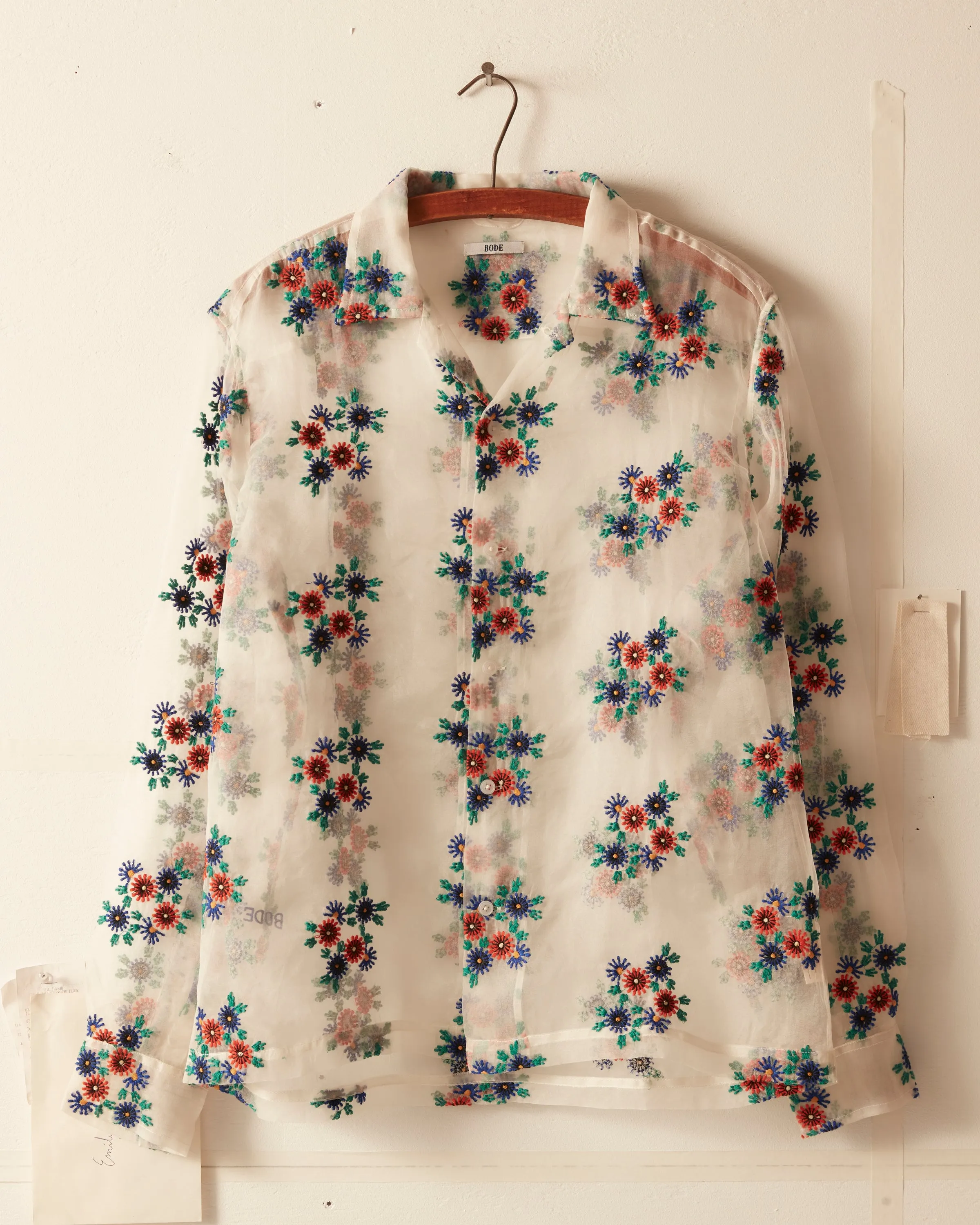 Sheer Daisy Long Sleeve Shirt sold by BODE product image thumbnail 2