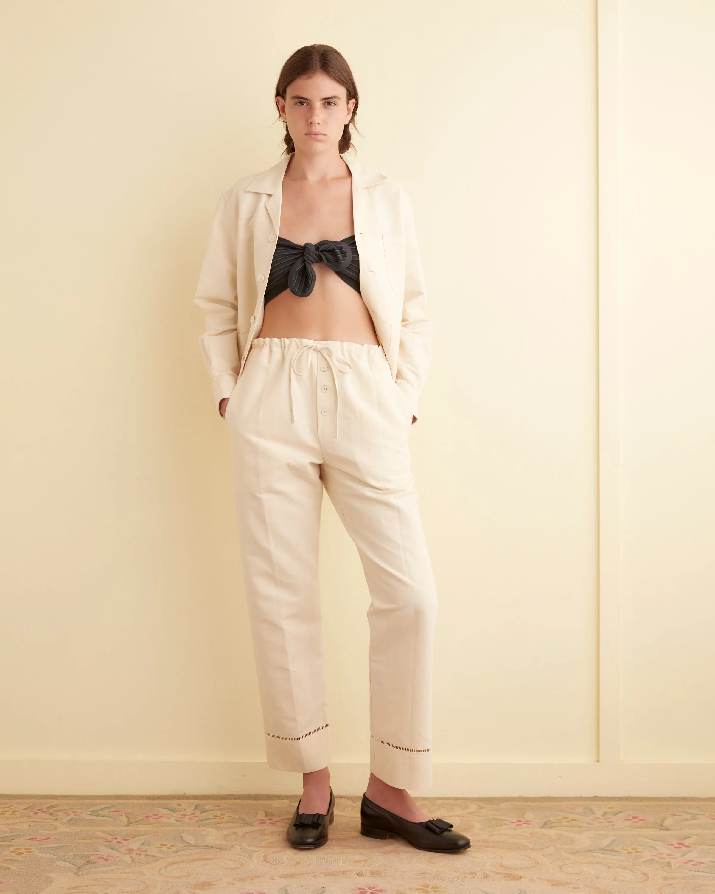 Ladder Linen Pajama Pants sold by BODE