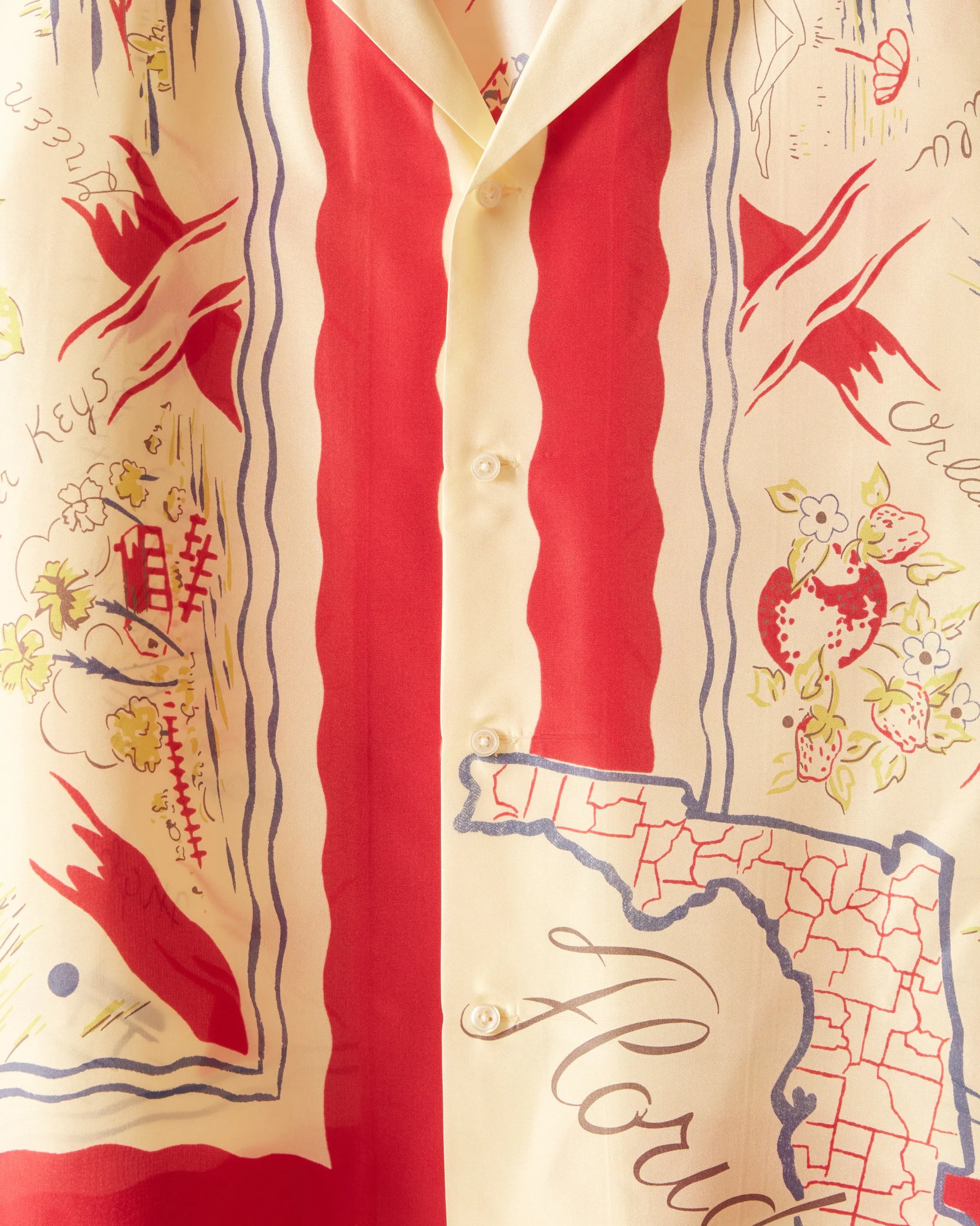 Florida Map Short Sleeve Shirt sold by BODE product image thumbnail 3