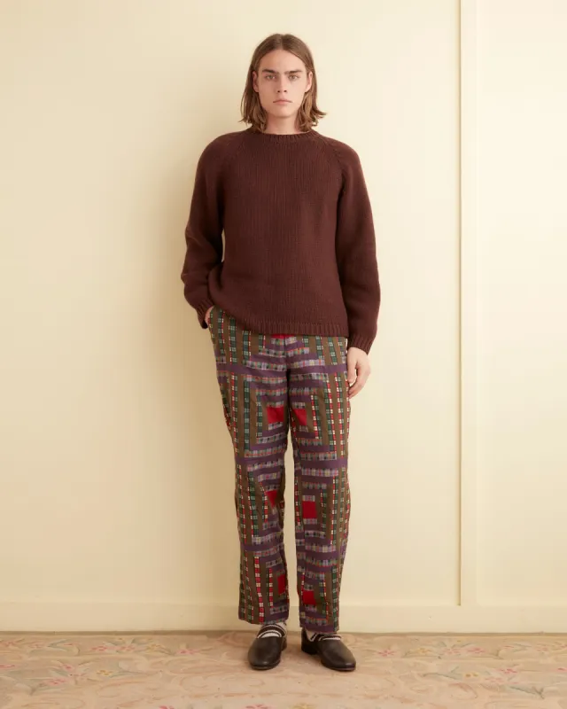 Plaid Log Cabin Trousers sold by BODE