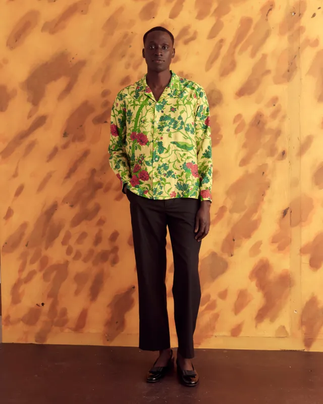 Chartreuse Botanical Shirt - L/XL sold by BODE