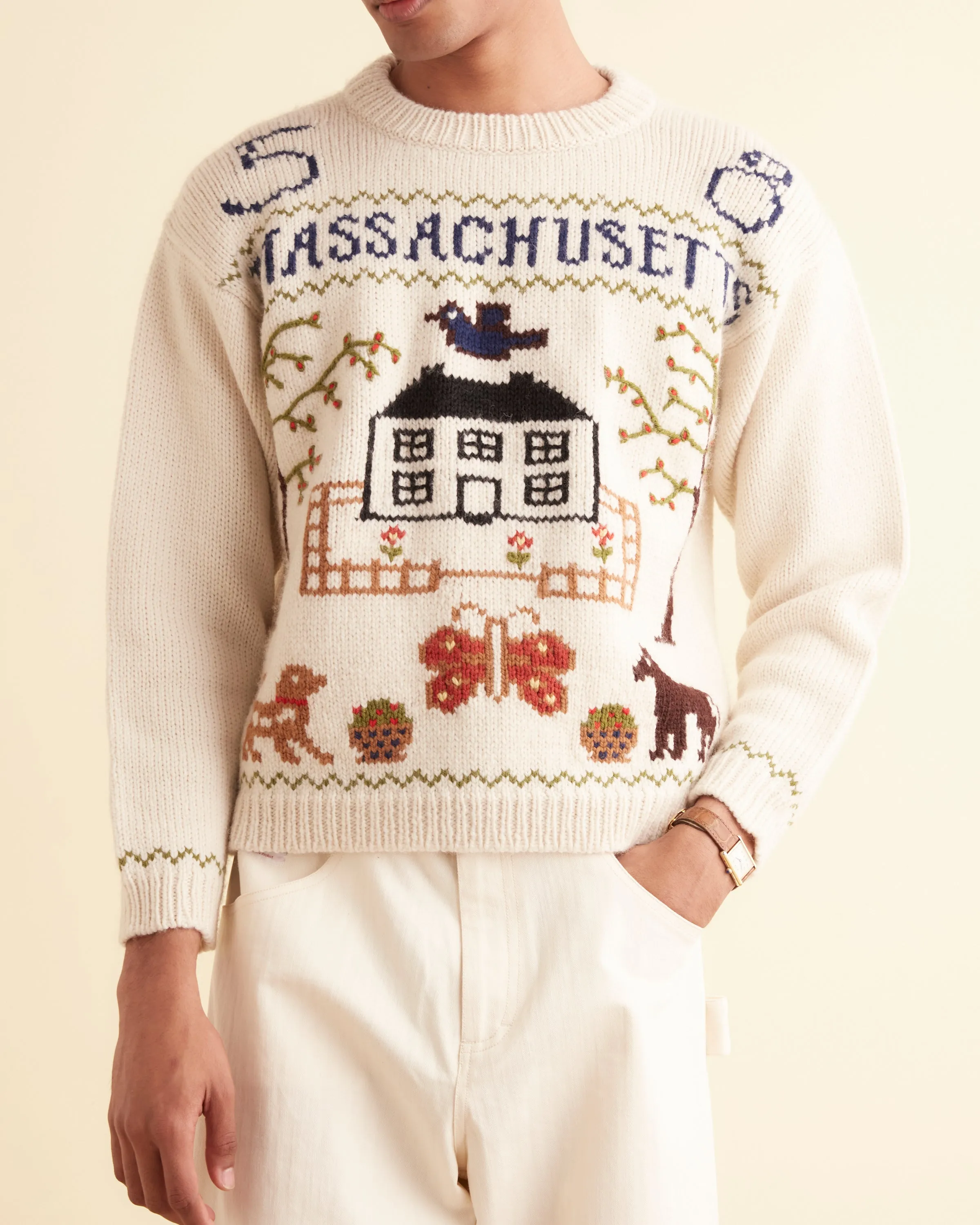 Homestead Sampler Sweater sold by BODE product image thumbnail 2