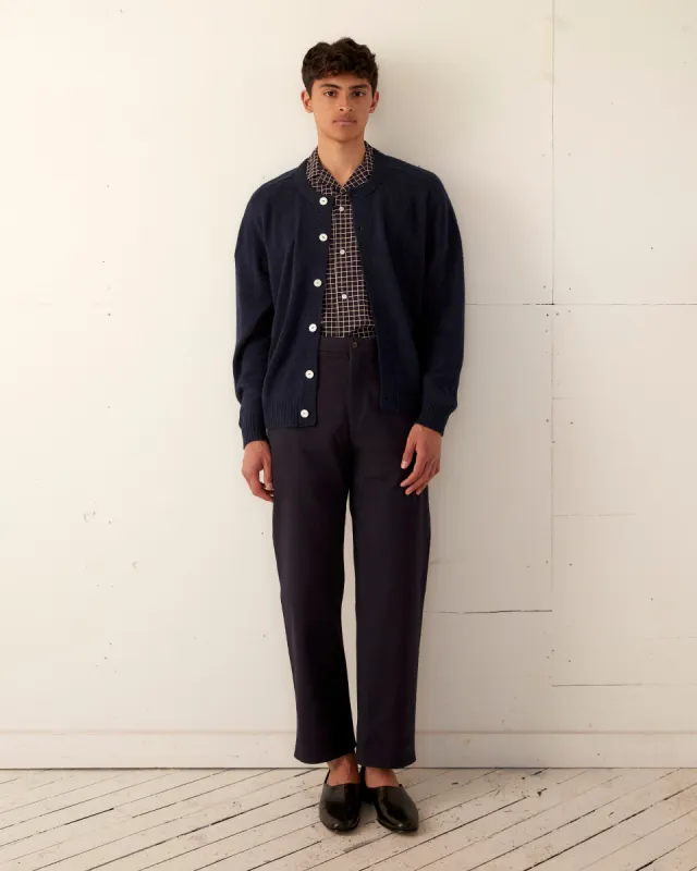 Orchard St. Cardigan - Navy sold by BODE