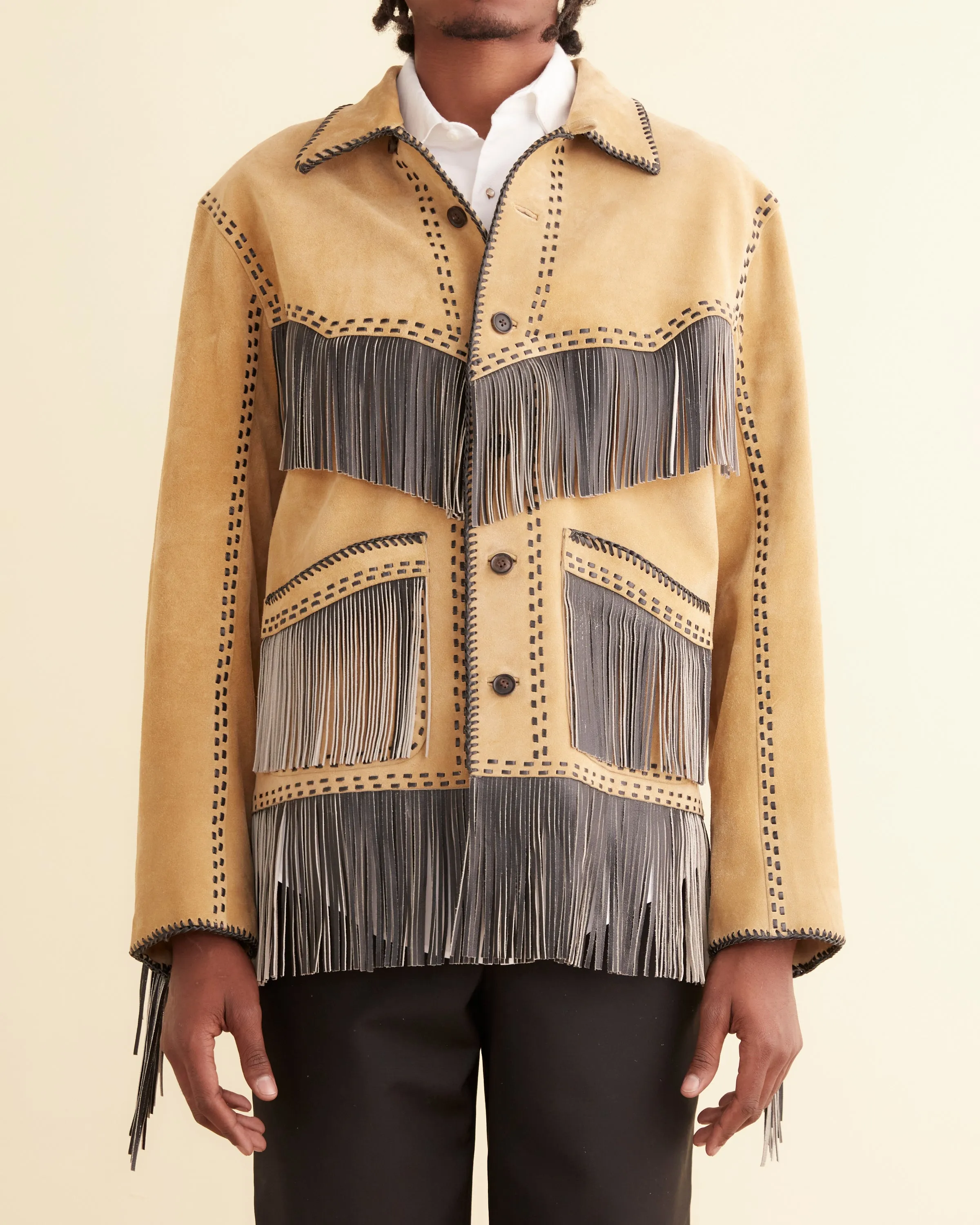 Duo Suede Appalachian Jacket sold by BODE product image thumbnail 3