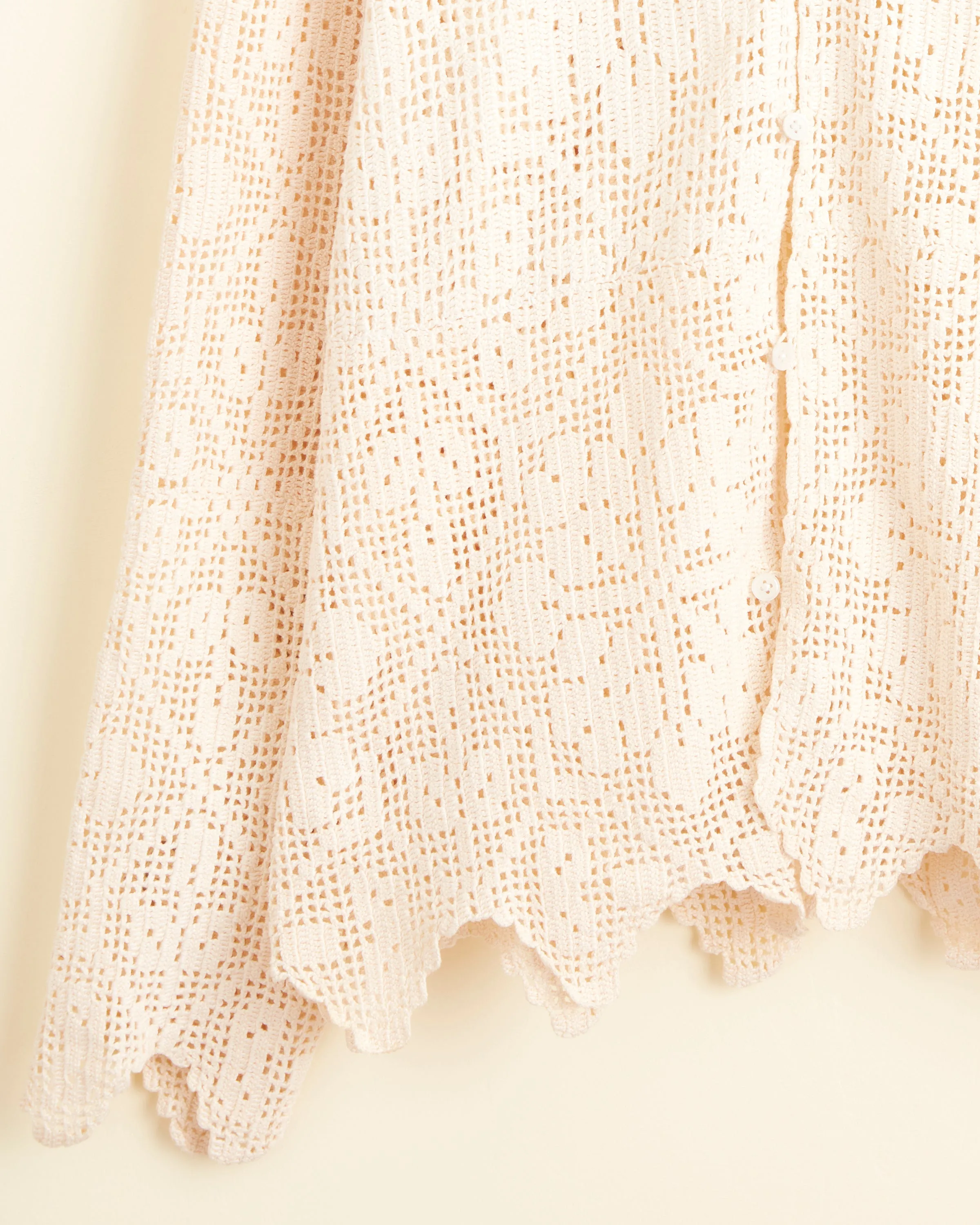 Ornamental Crochet Long Sleeve Shirt - S sold by BODE product image thumbnail 3