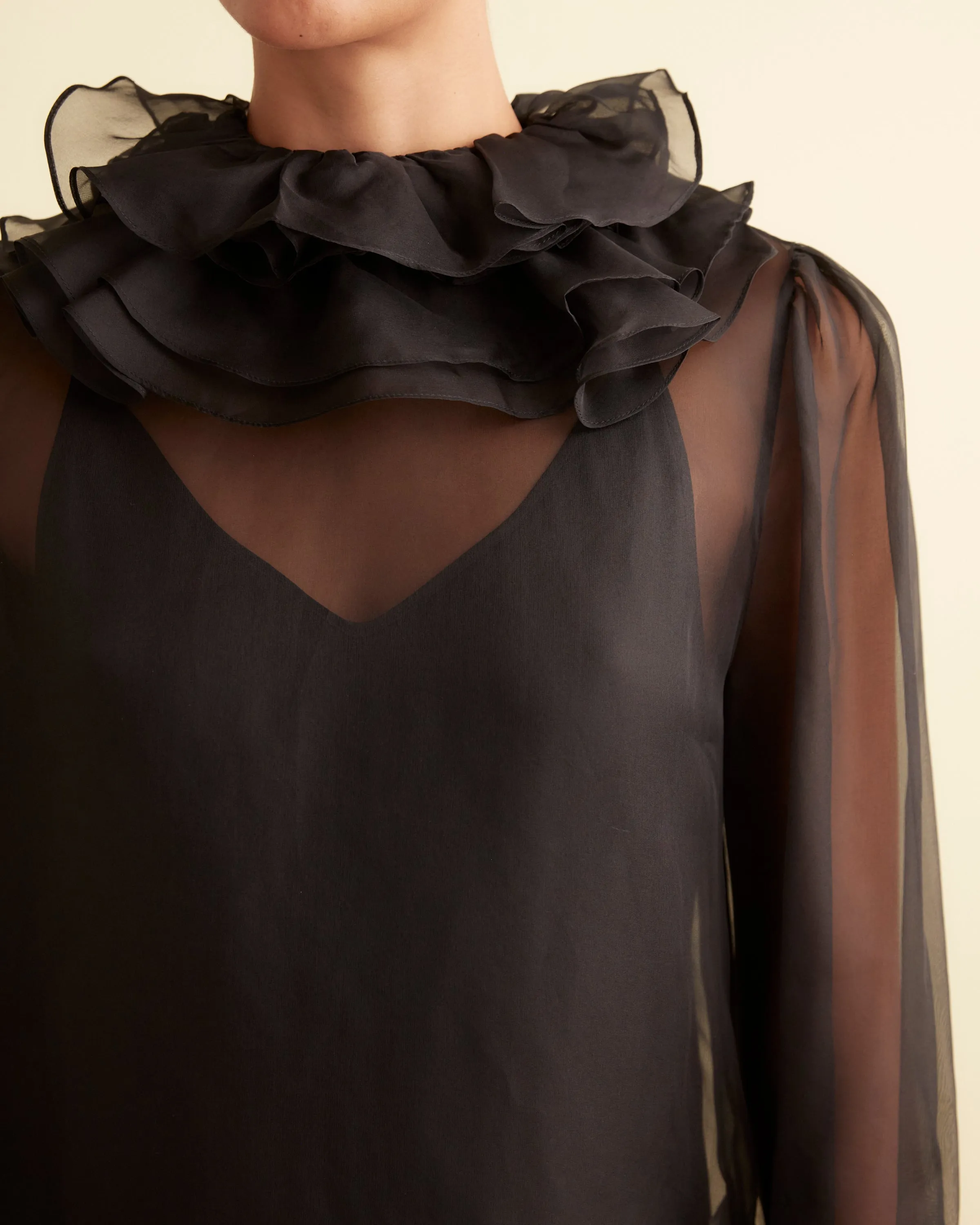 Boo Ruffle Gown - Black sold by BODE product image thumbnail 2