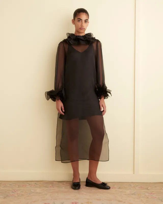 Boo Ruffle Gown - Black sold by BODE