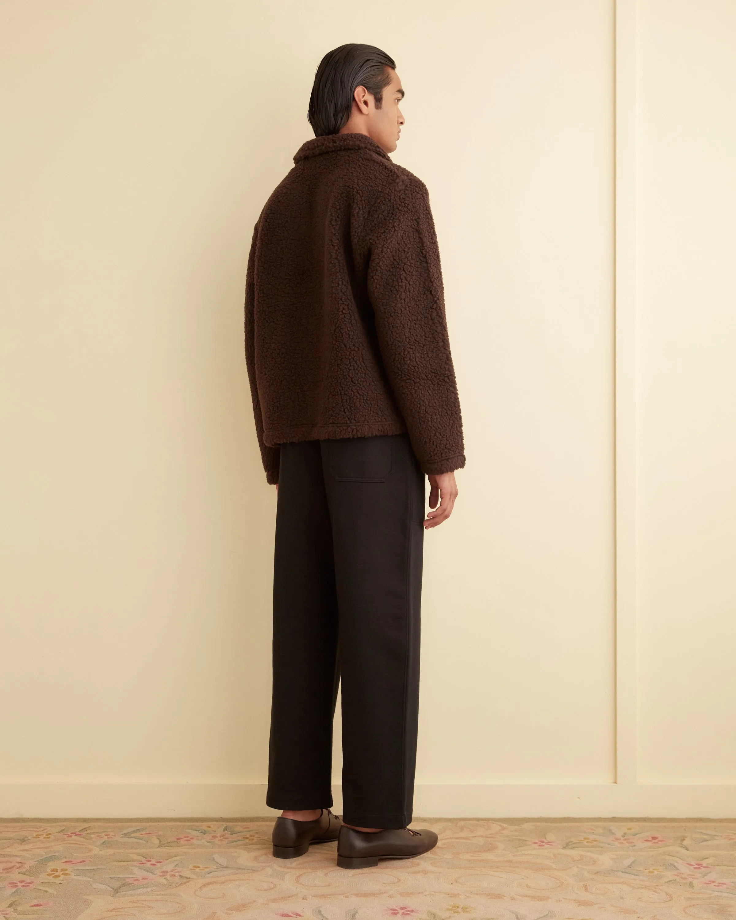 Fleece Tie-Up Pullover - Dark Brown sold by BODE product image thumbnail 3
