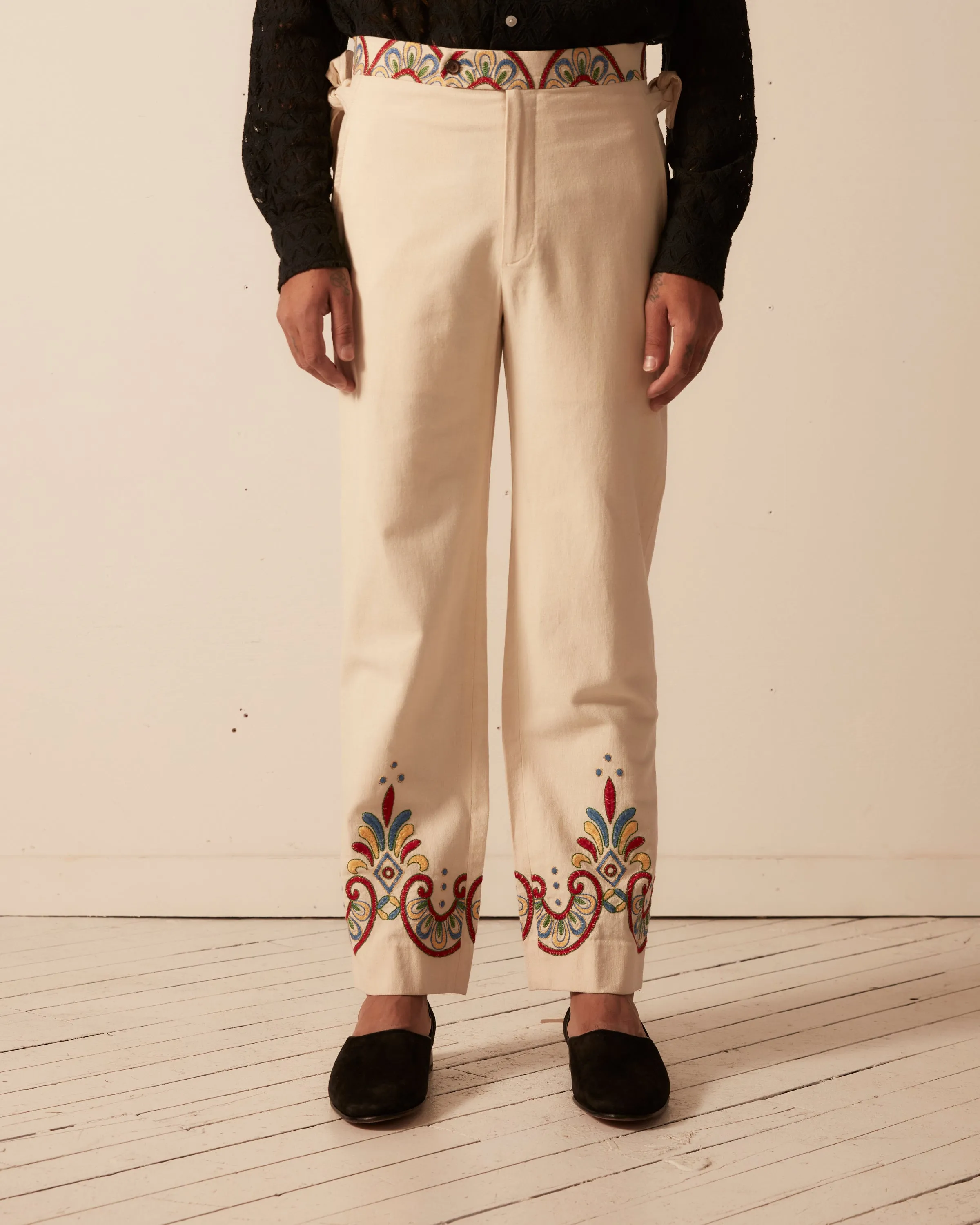 Embroidered Carnival Trousers sold by BODE product image thumbnail 3