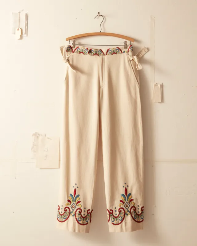 Embroidered Carnival Trousers sold by BODE