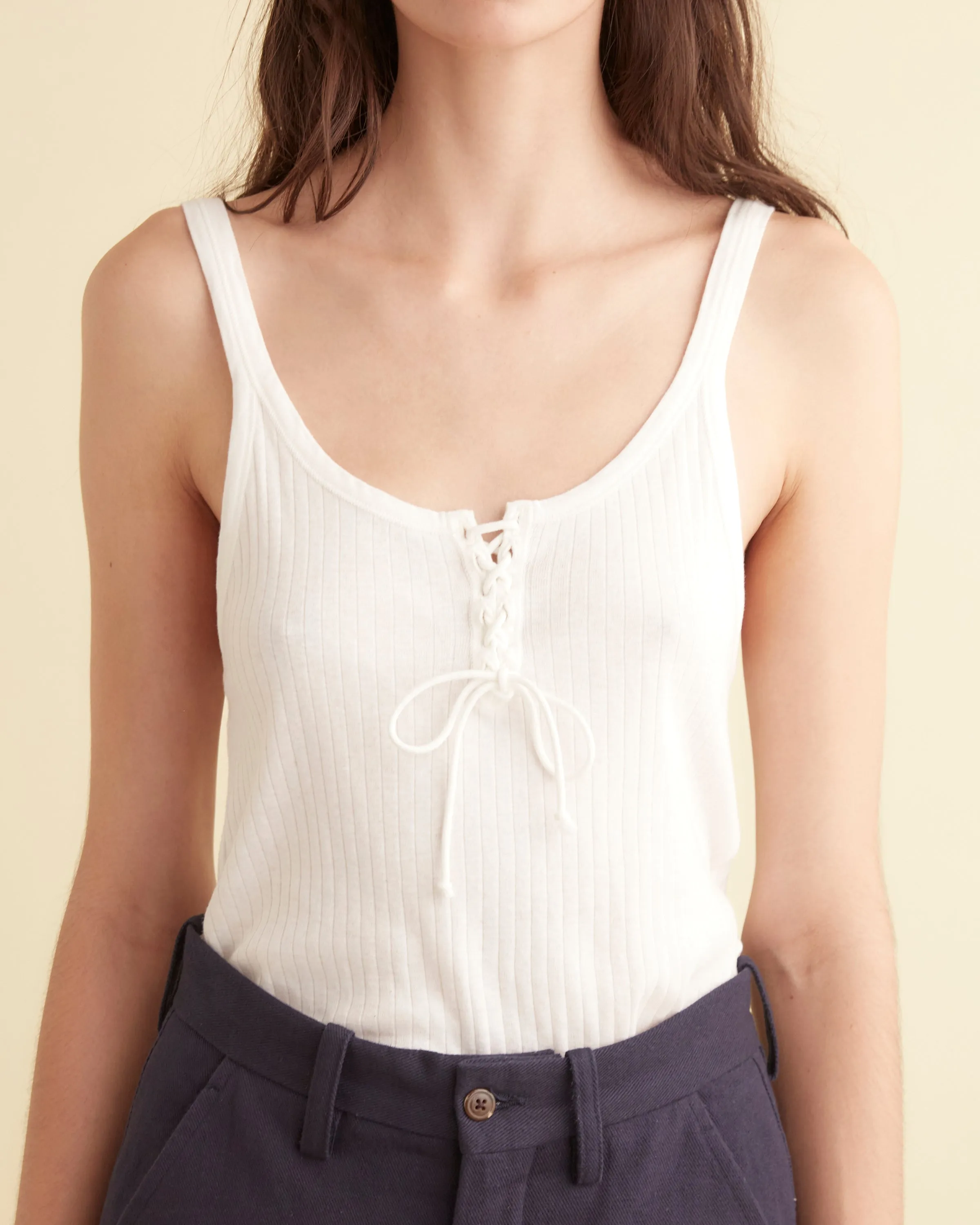 Lace-Up Tank sold by BODE product image thumbnail 2