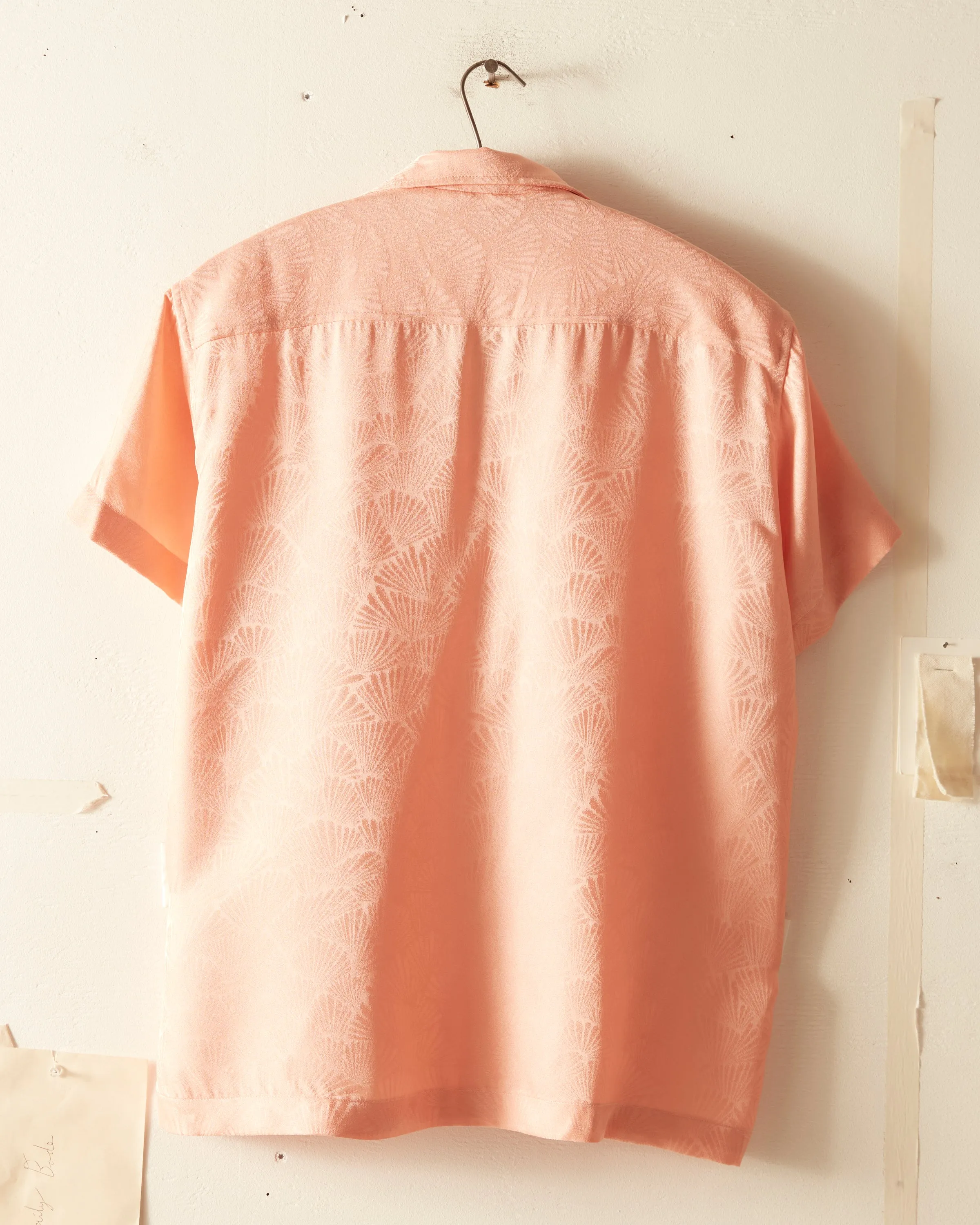 Blush Scallops Short Sleeve Shirt sold by BODE product image thumbnail 3