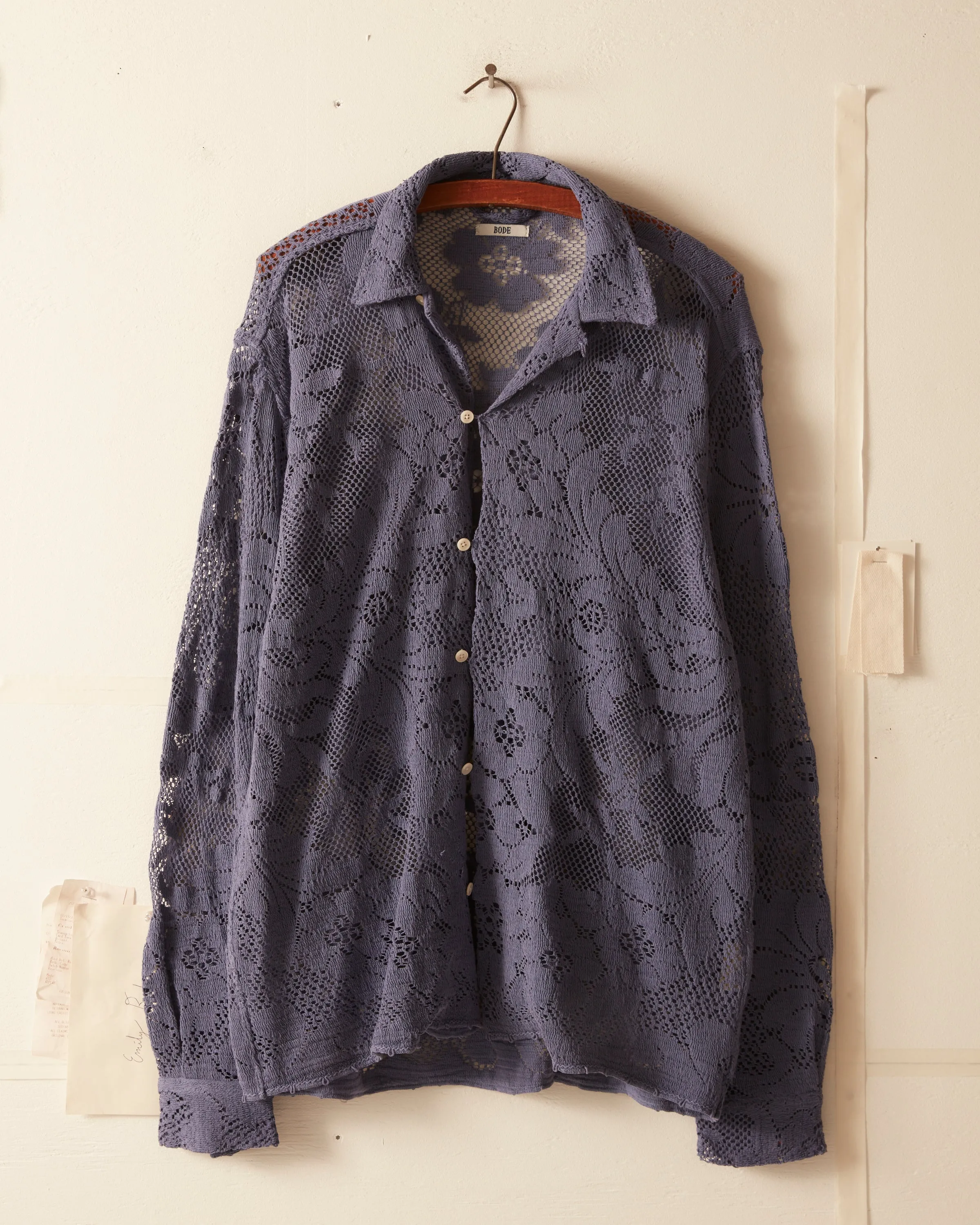 Purple Lace Long Sleeve Shirt sold by BODE product image thumbnail 2