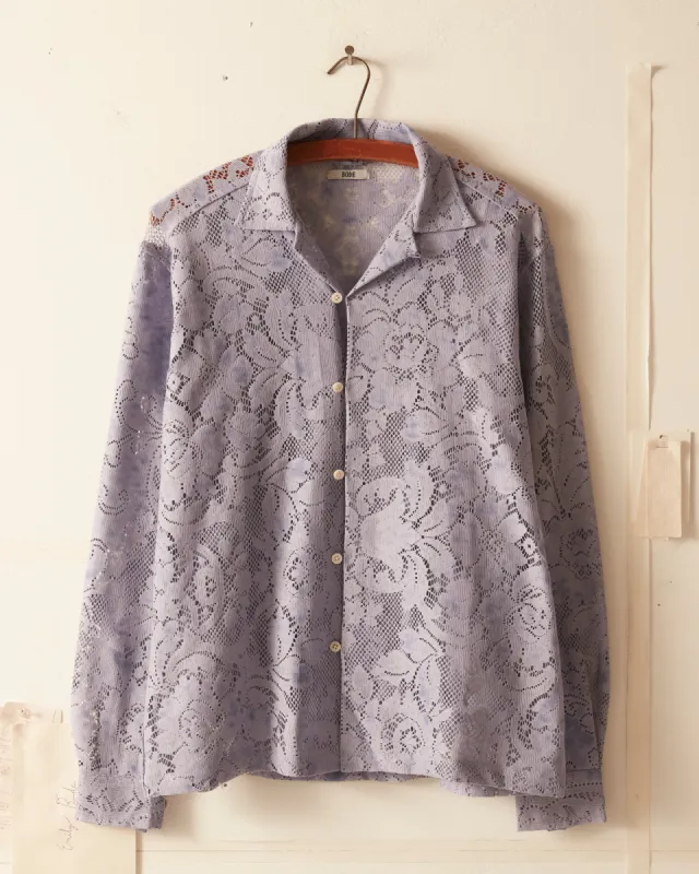 Purple Lace Long Sleeve Shirt sold by BODE