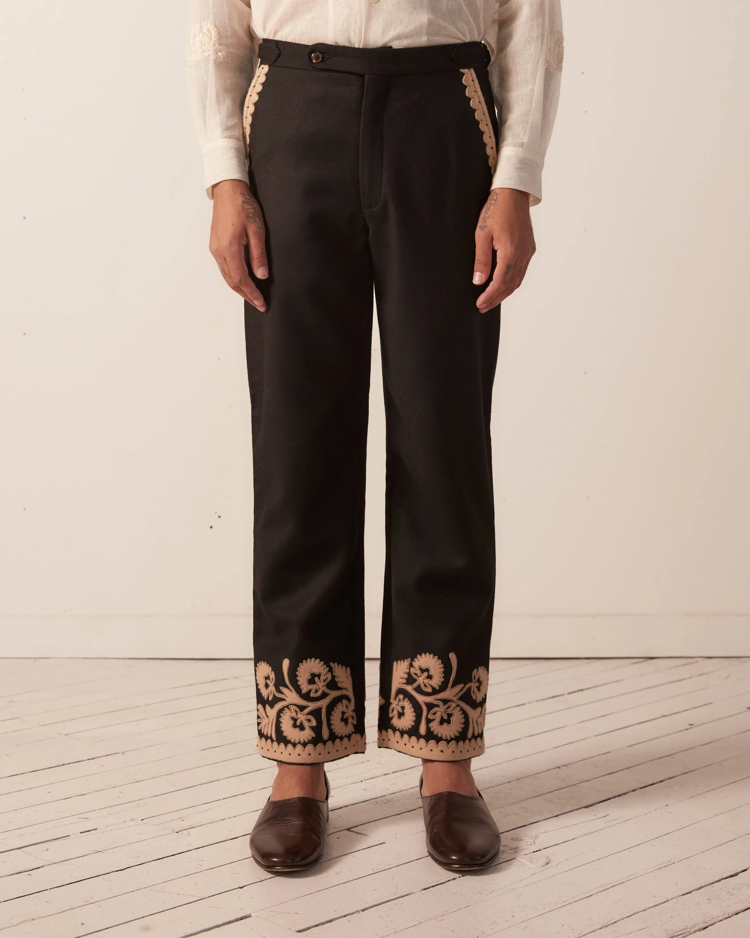 Myrtle Flower Trousers sold by BODE product image thumbnail 3