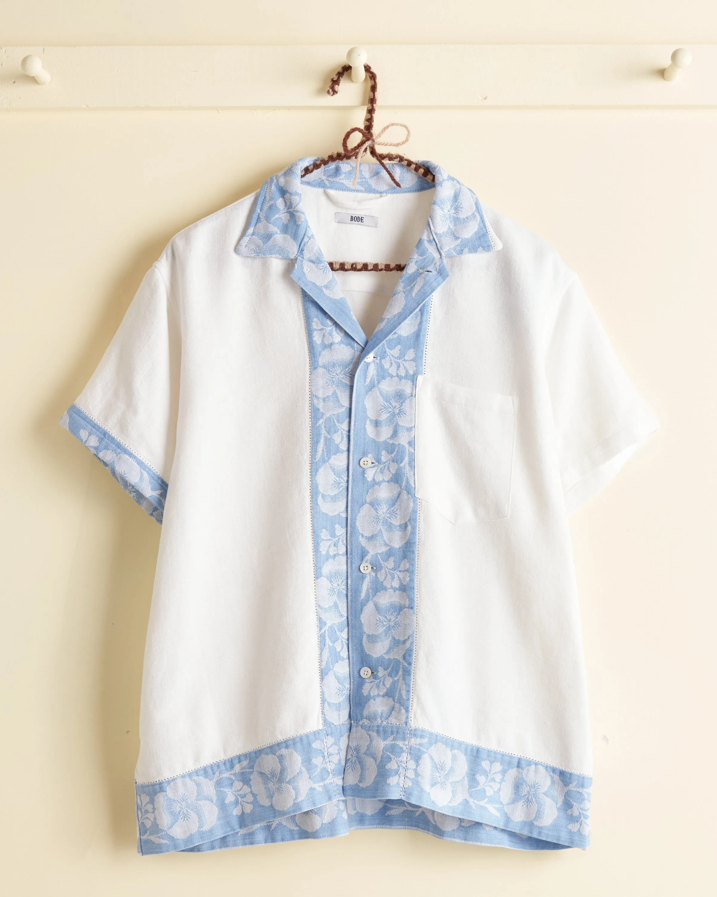 Sky Magnolia Short Sleeve Shirt - S/M sold by BODE