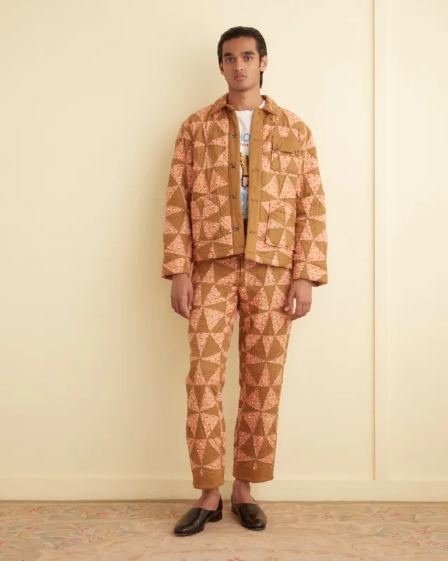 Kaleidoscope Quilt Jacket sold by BODE