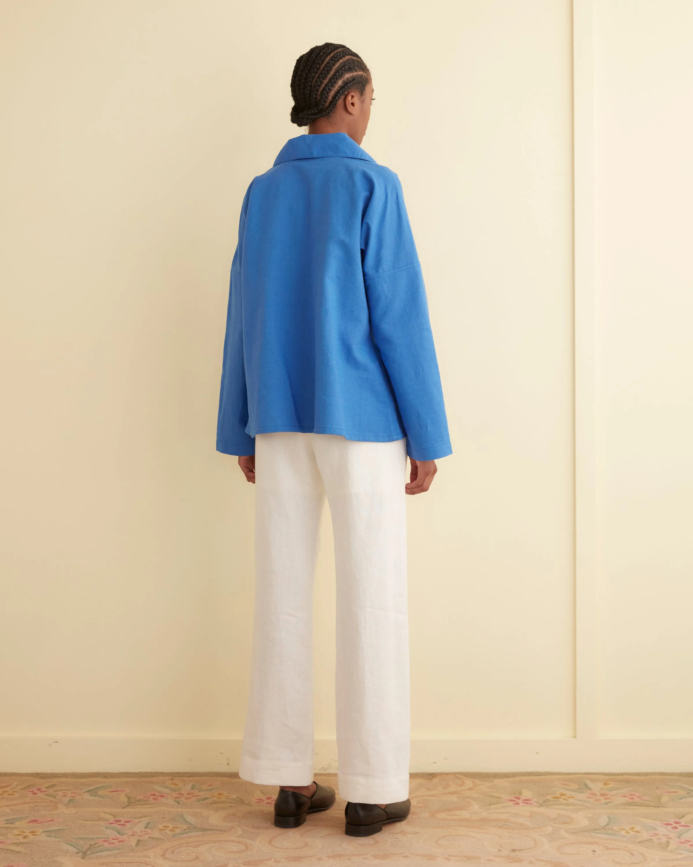 Bonnie Shirt - Indigo sold by BODE product image thumbnail 3