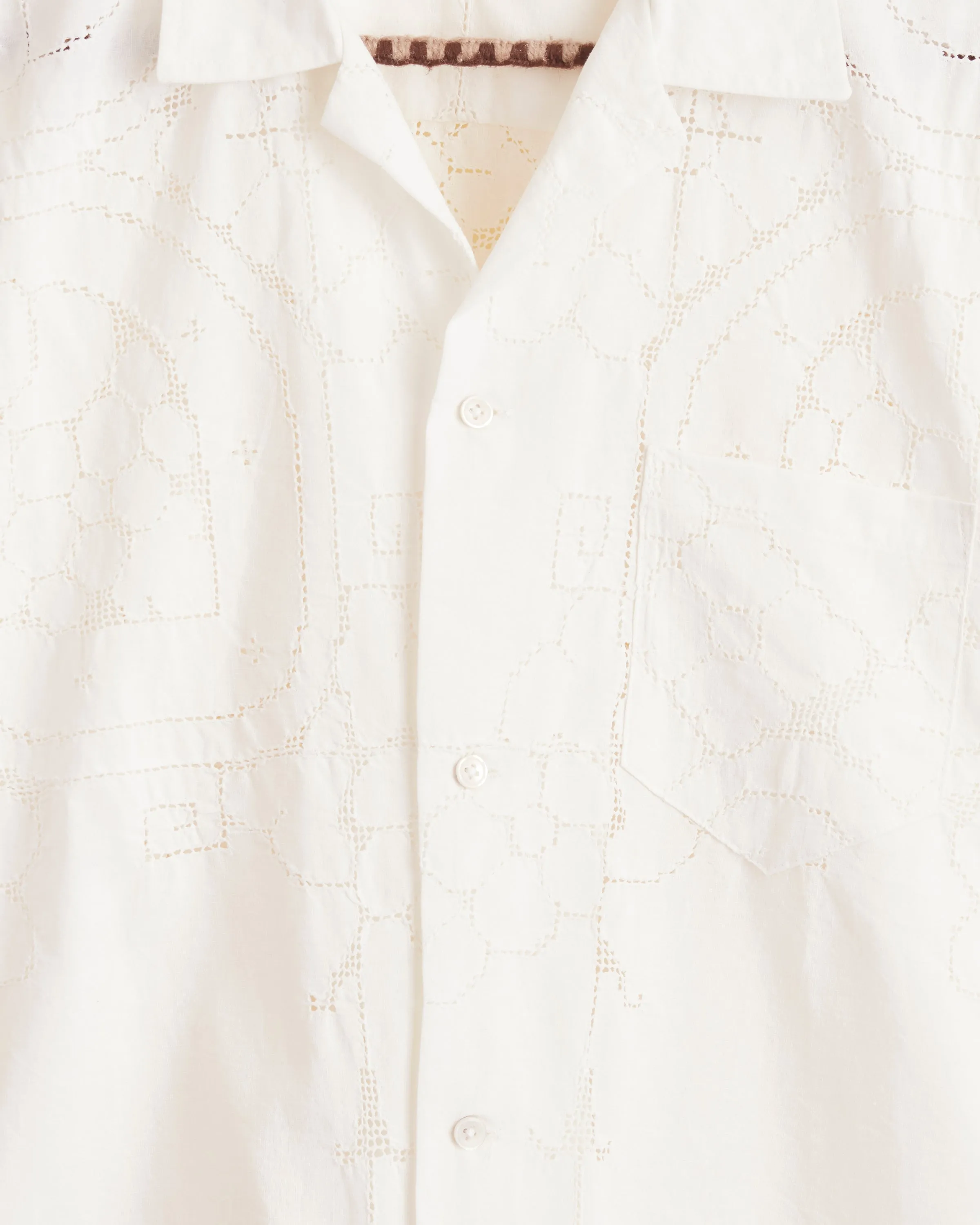 Lace Short Sleeve Shirt - M sold by BODE product image thumbnail 2