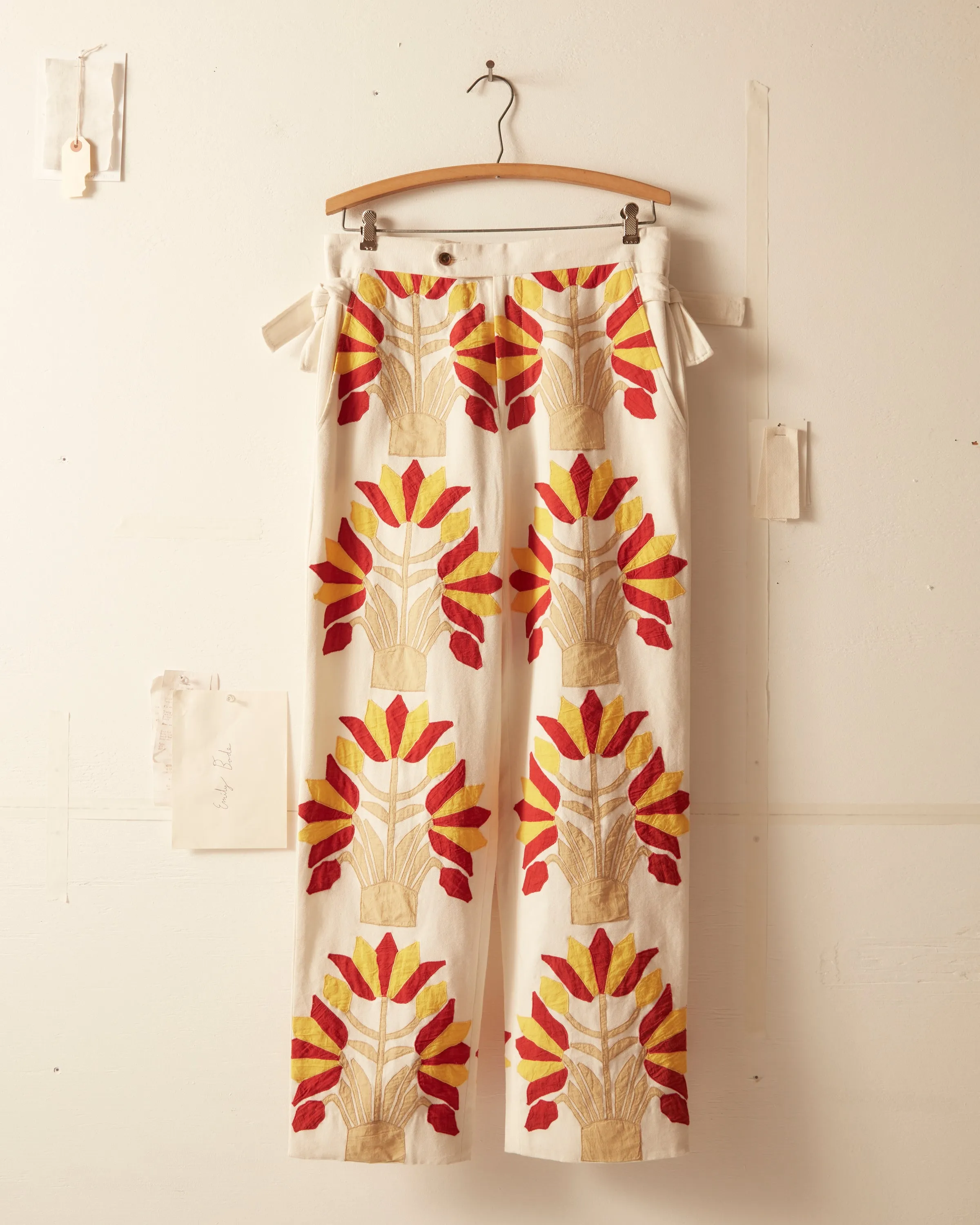 Foliage Appliqué Trousers sold by BODE