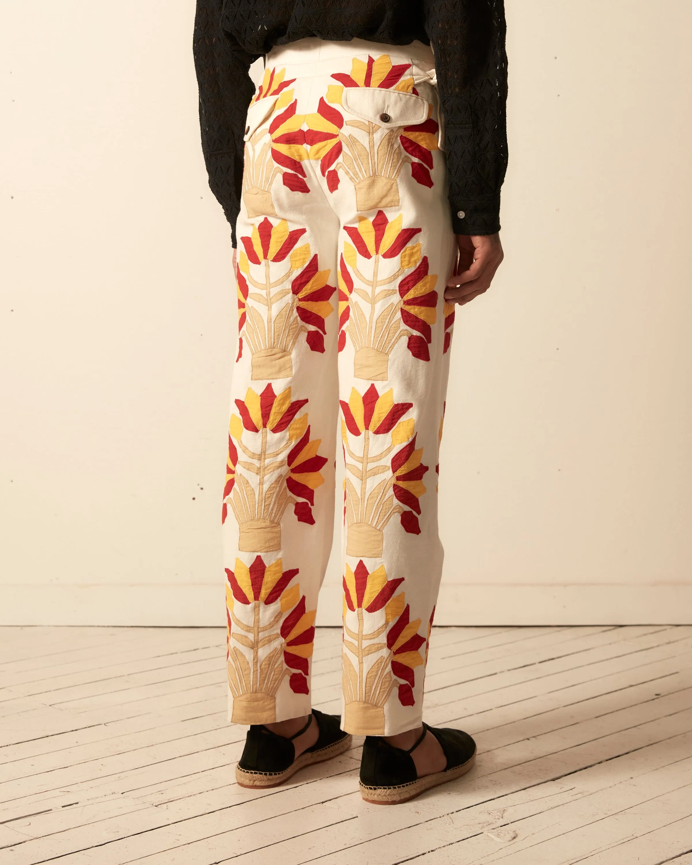 Foliage Appliqué Trousers sold by BODE product image thumbnail 5