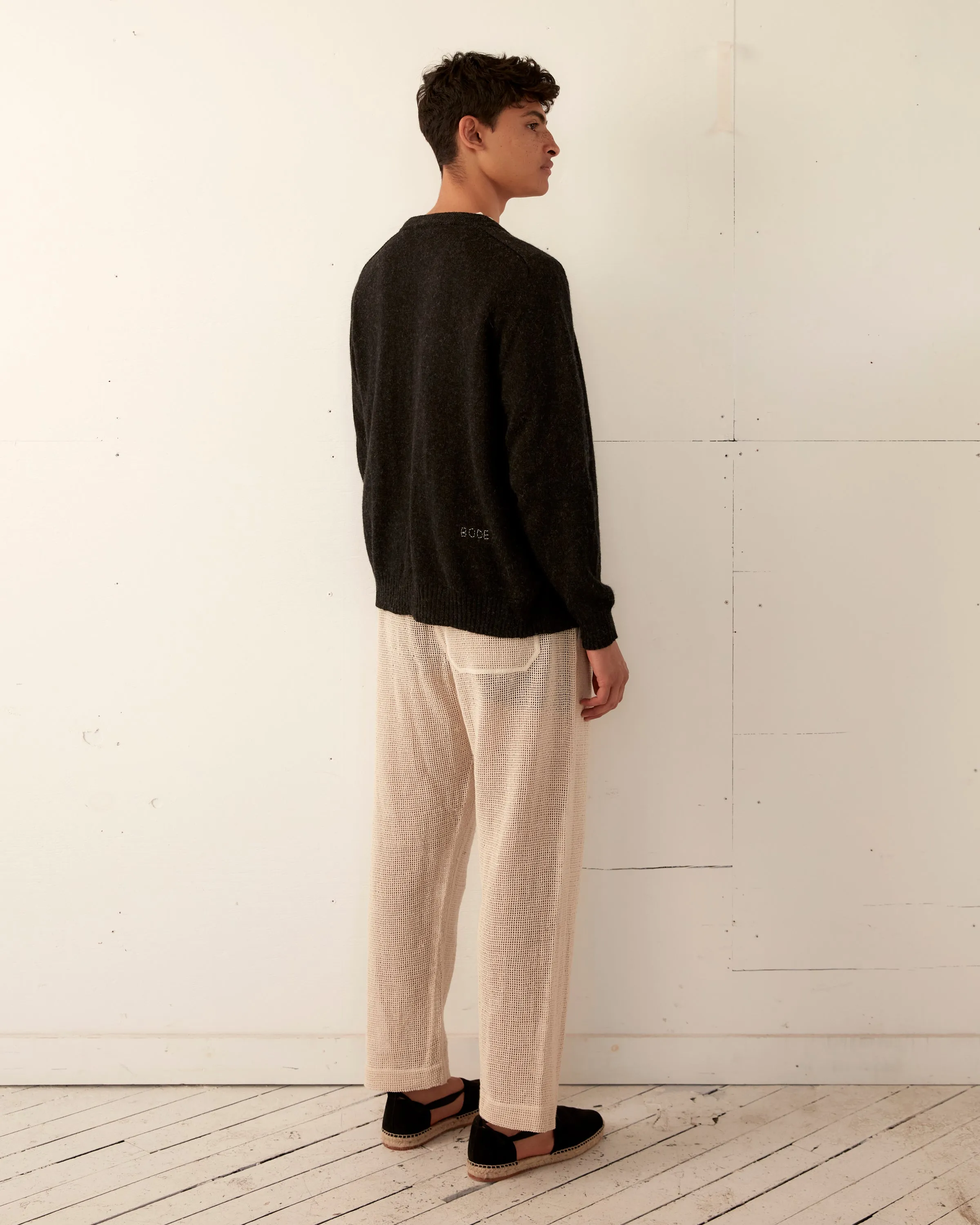 Orchard Cardigan - Black sold by BODE product image thumbnail 4