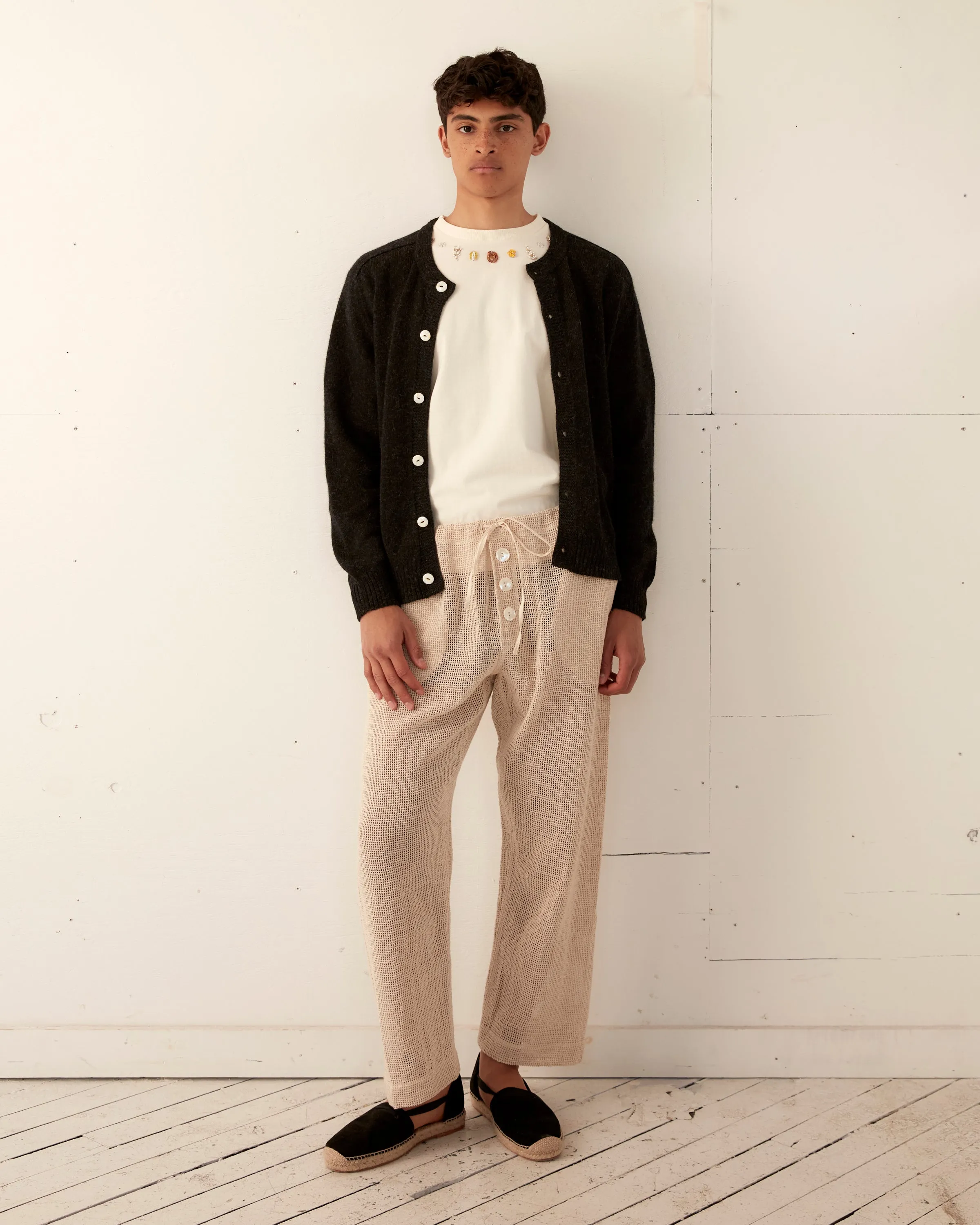 Orchard Cardigan - Black sold by BODE