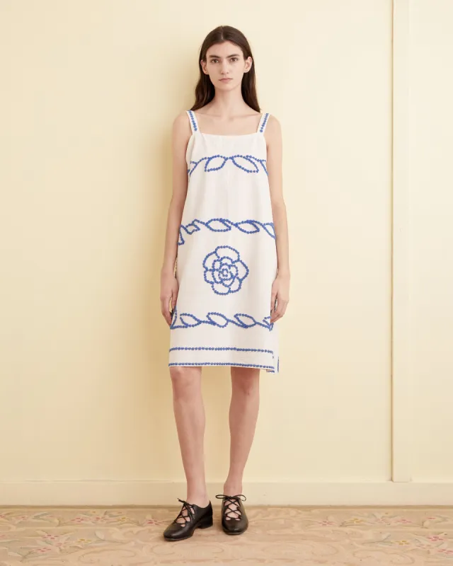 Blue Flax Dress - XS sold by BODE