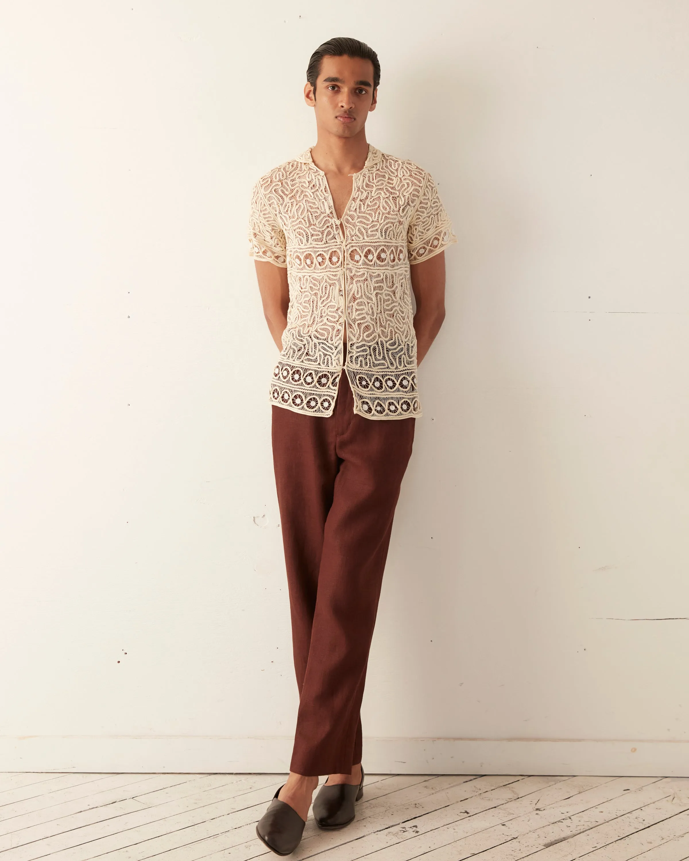 Formal Threadwork Short Sleeve Shirt sold by BODE