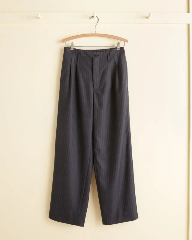 Double Pinstripe Trousers - 28 sold by BODE