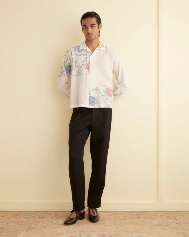 Patchwork Lotus Long Sleeve Shirt sold by BODE