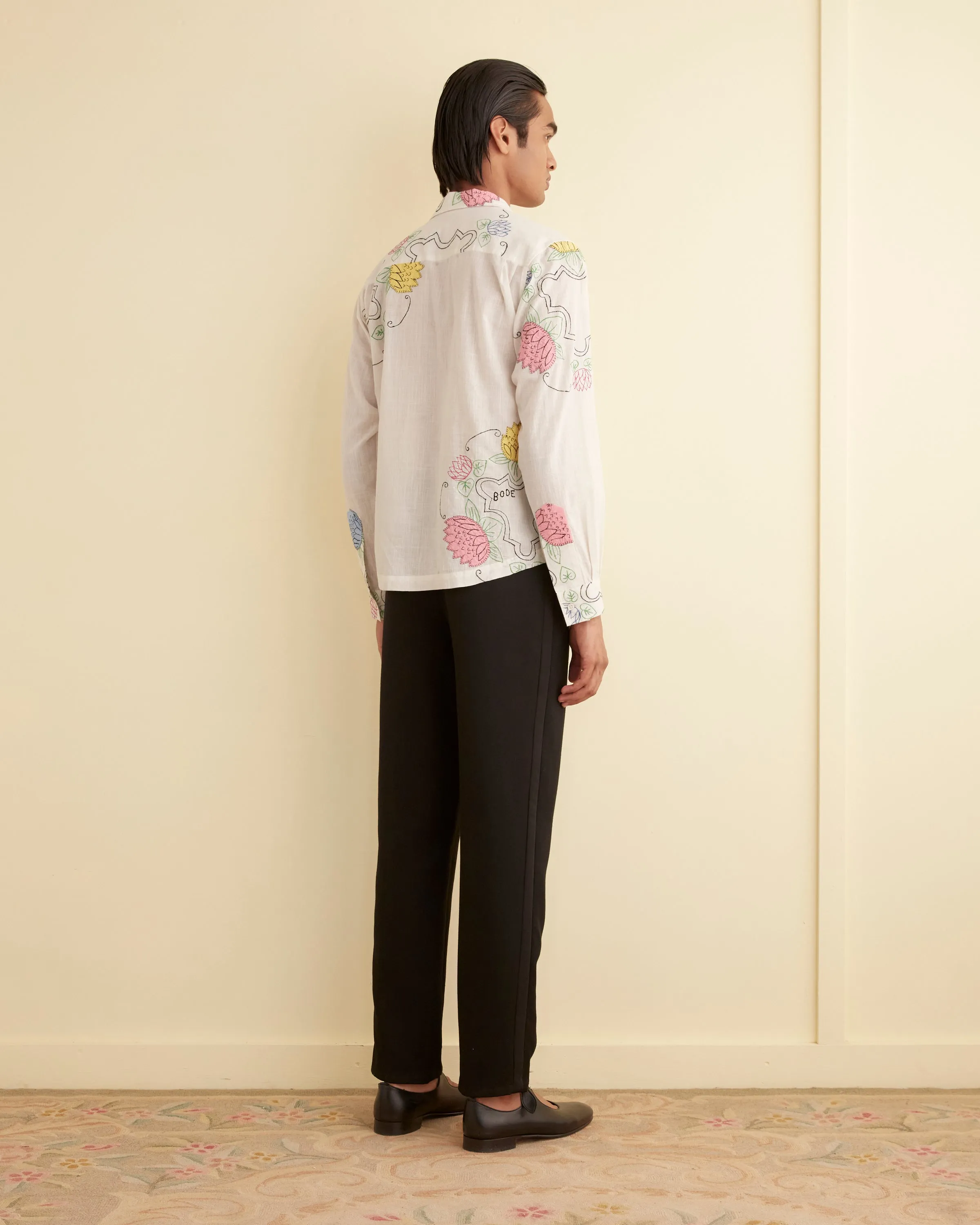 Patchwork Lotus Long Sleeve Shirt sold by BODE product image thumbnail 3