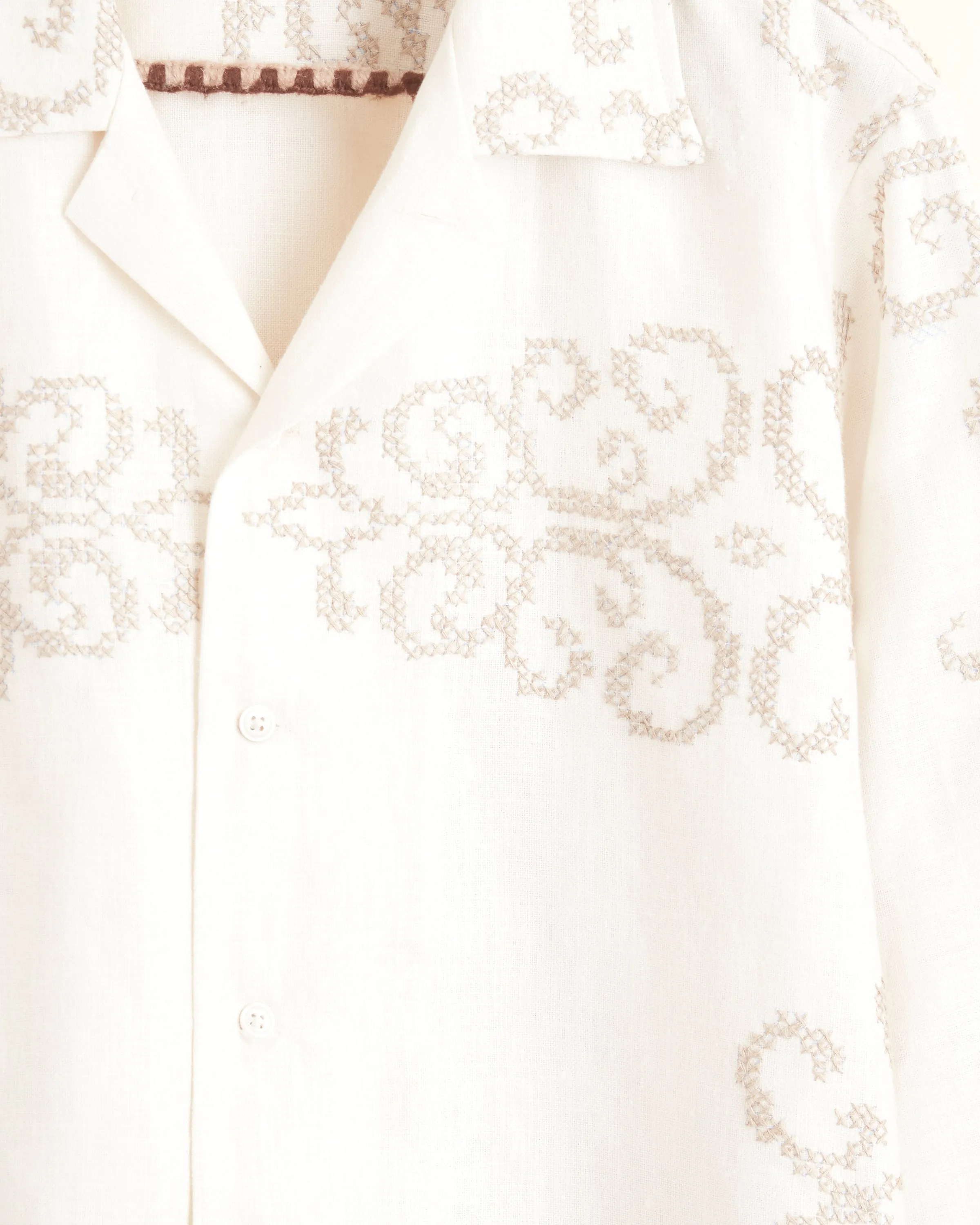 Silver Filial Long Sleeve Shirt - S sold by BODE product image thumbnail 2