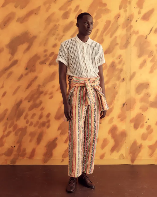 Wildflower Stripe Trousers sold by BODE