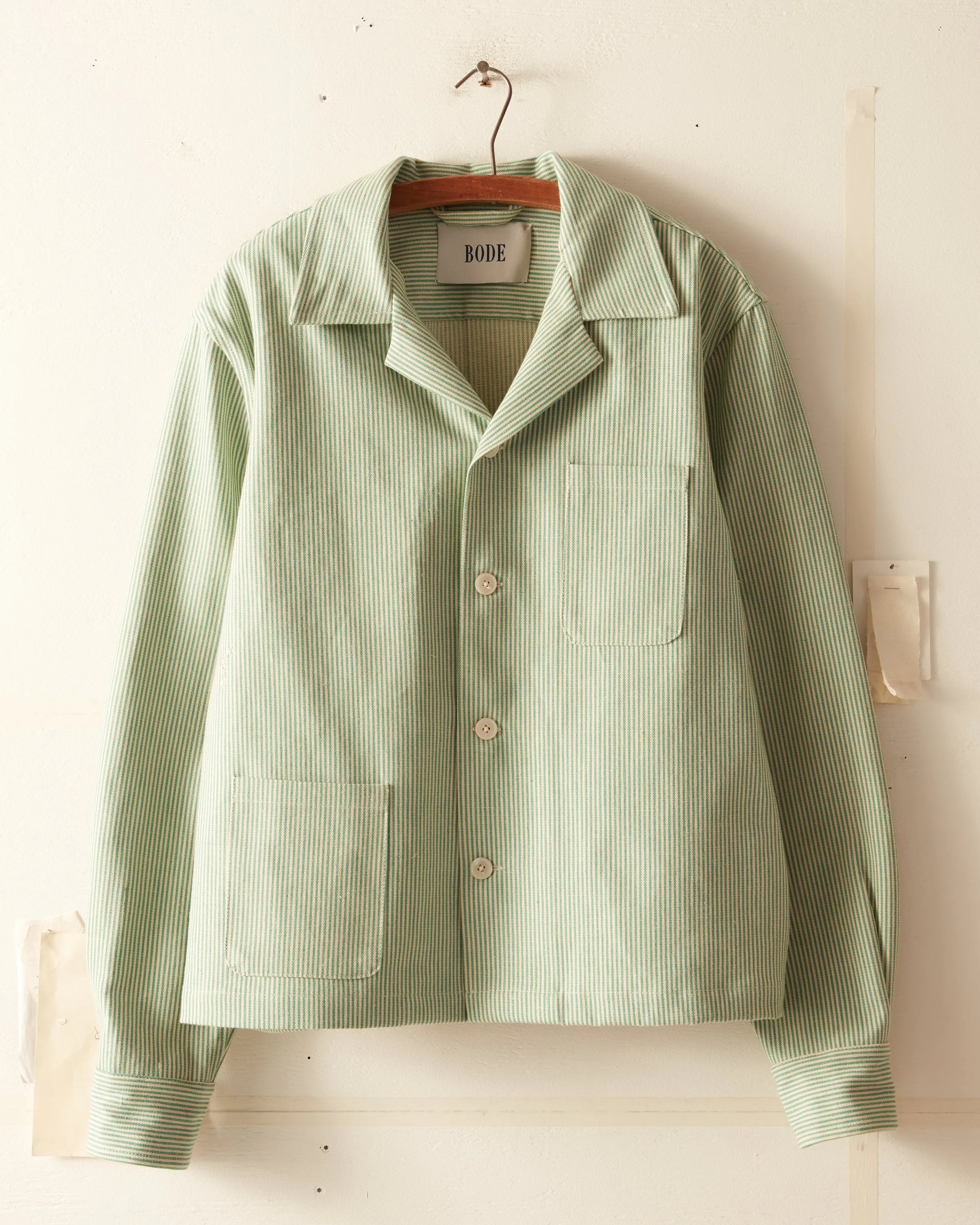 Valras Stripe Overshirt - M/L sold by BODE