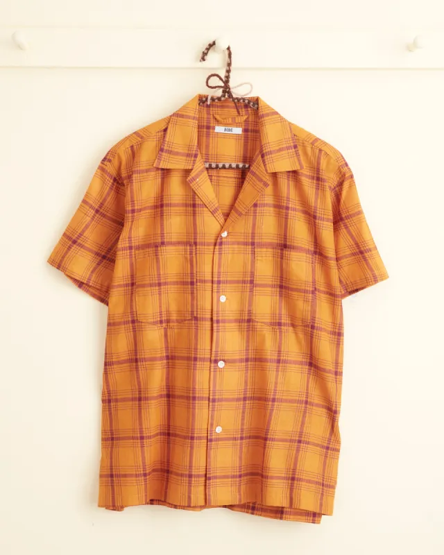 Pumpkin Plaid Short Sleeve Shirt - M/L sold by BODE