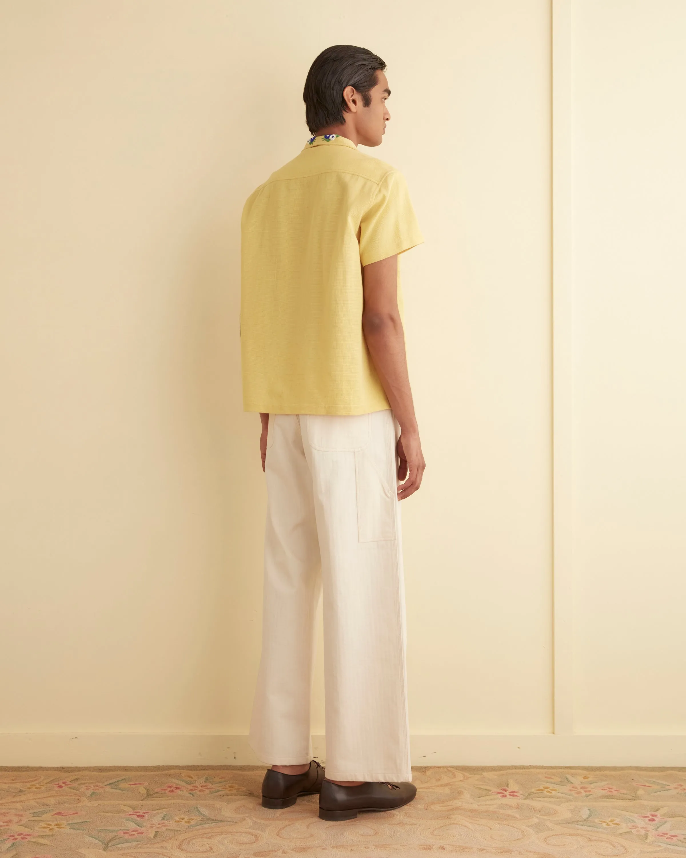 Beaded Chicory Short Sleeve Shirt sold by BODE product image thumbnail 3