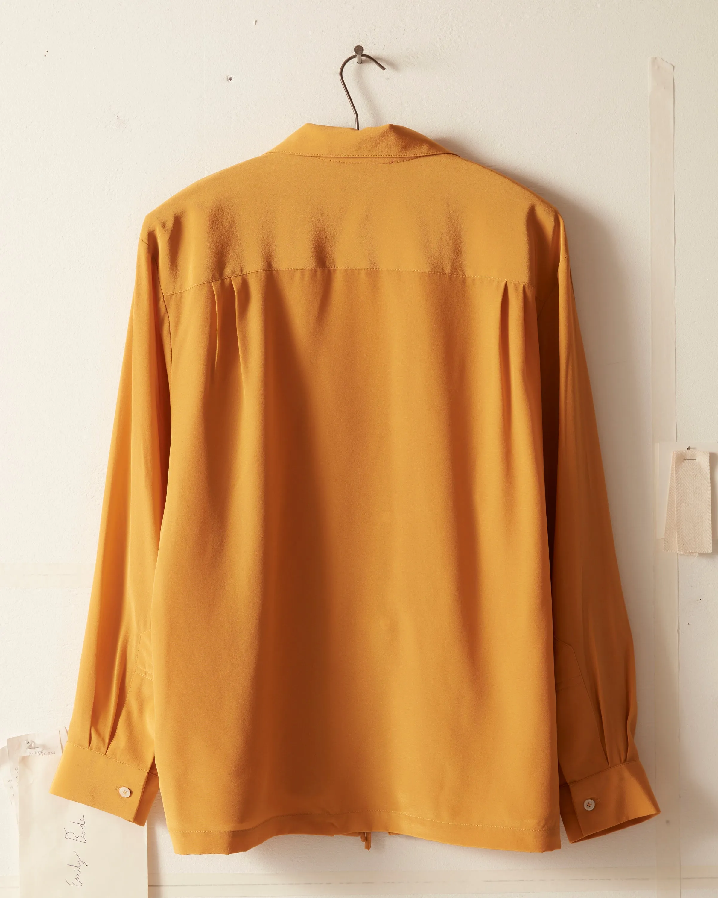 Micro Tie Long Sleeve Shirt - Golden sold by BODE product image thumbnail 5