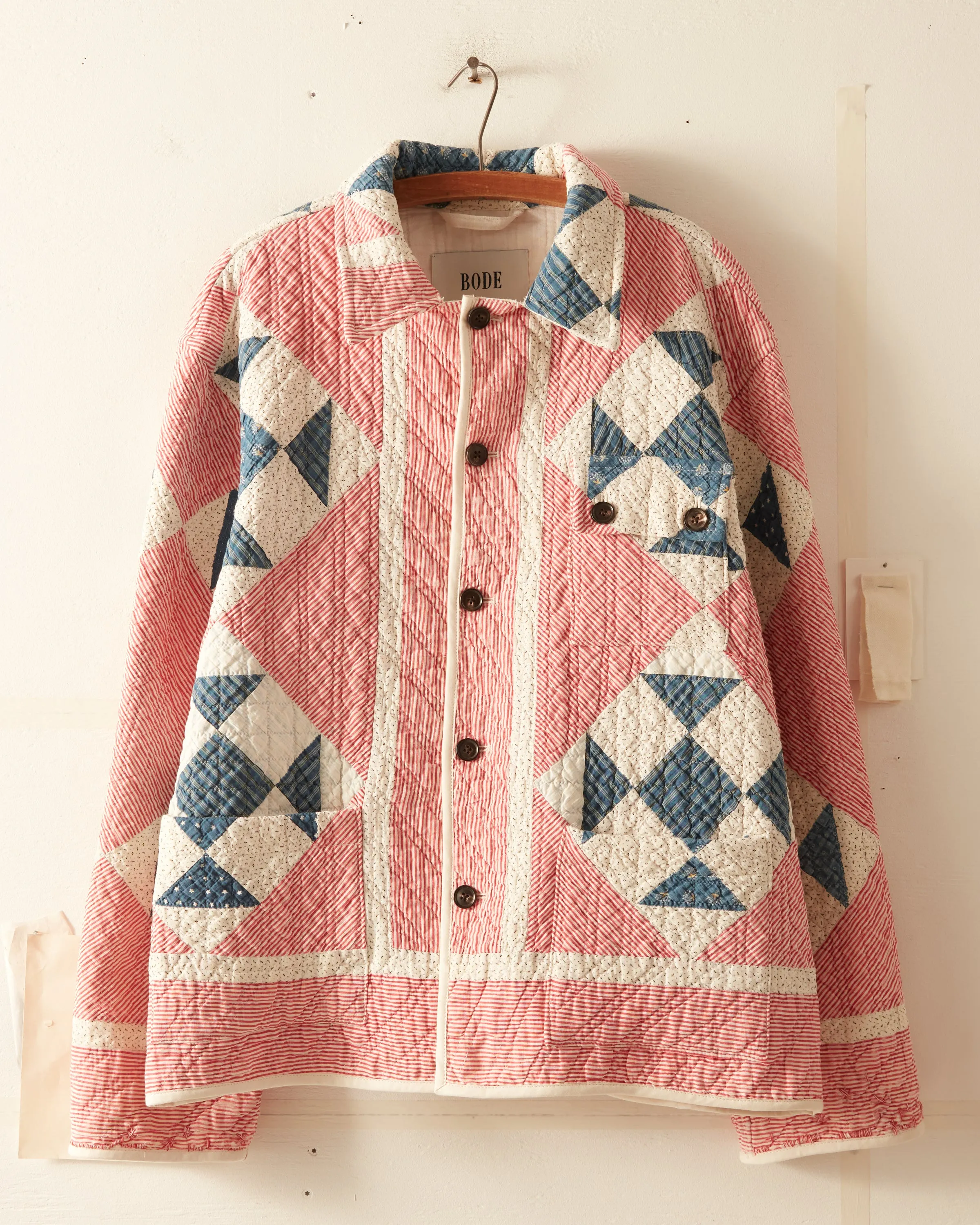 Sailor Stripe Quilt Jacket - XL/XXL sold by BODE