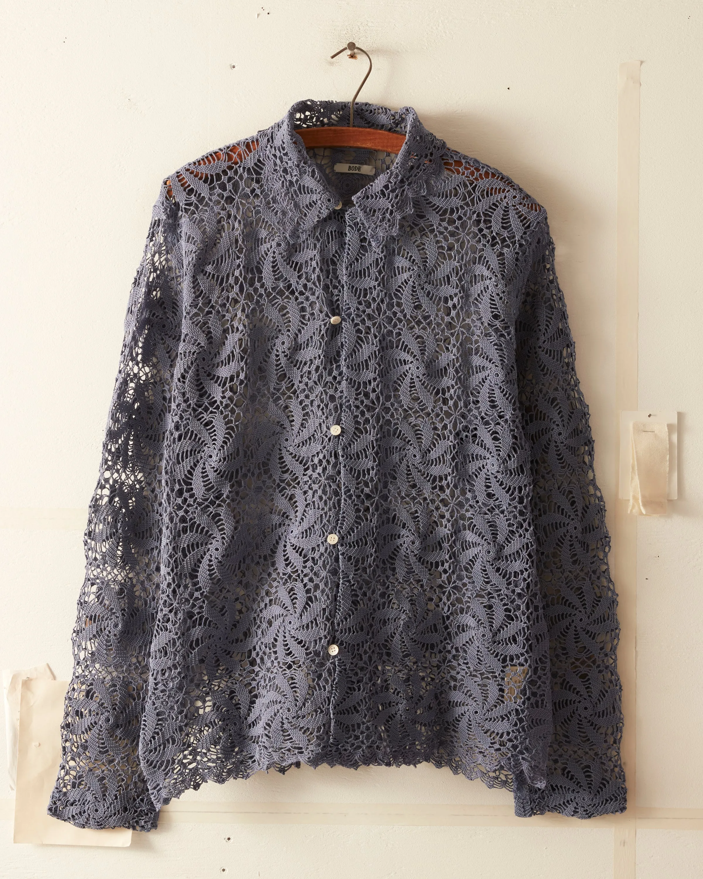 Propeller Yale Crochet Shirt - XS/S sold by BODE