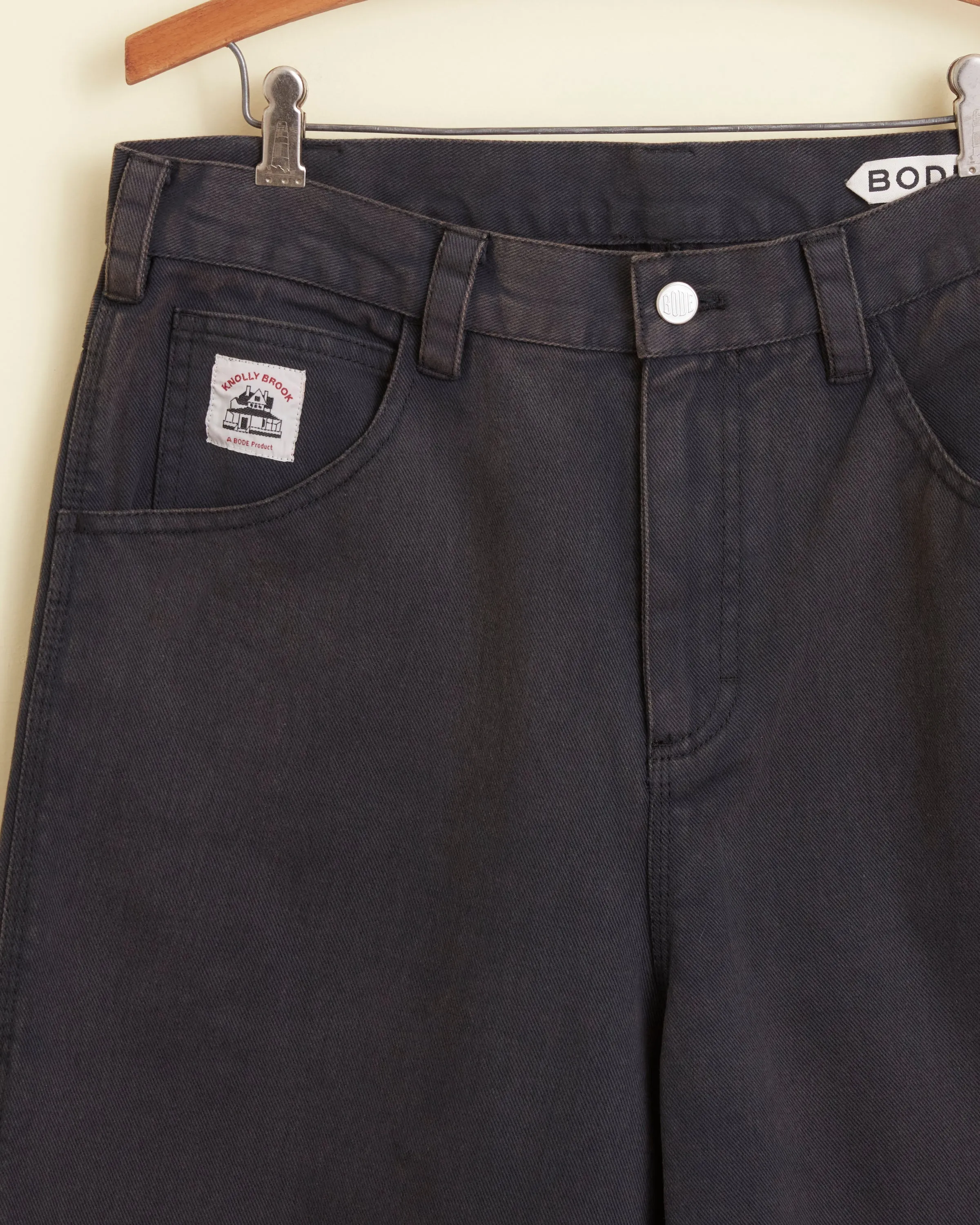 Twill Knolly Brook Trousers - Black sold by BODE product image thumbnail 2